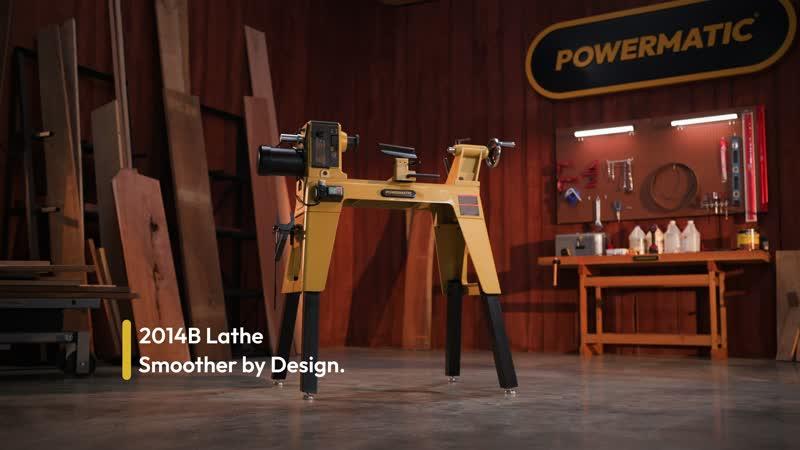 14" x 20" Woodworking Lathe, Variable Speed with Stand (PM2014B)