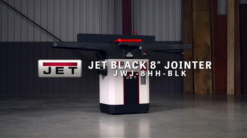 8"  Black Helical Head Jointer, 2HP, 230V 1PH(JWJ-8HH-BLK)