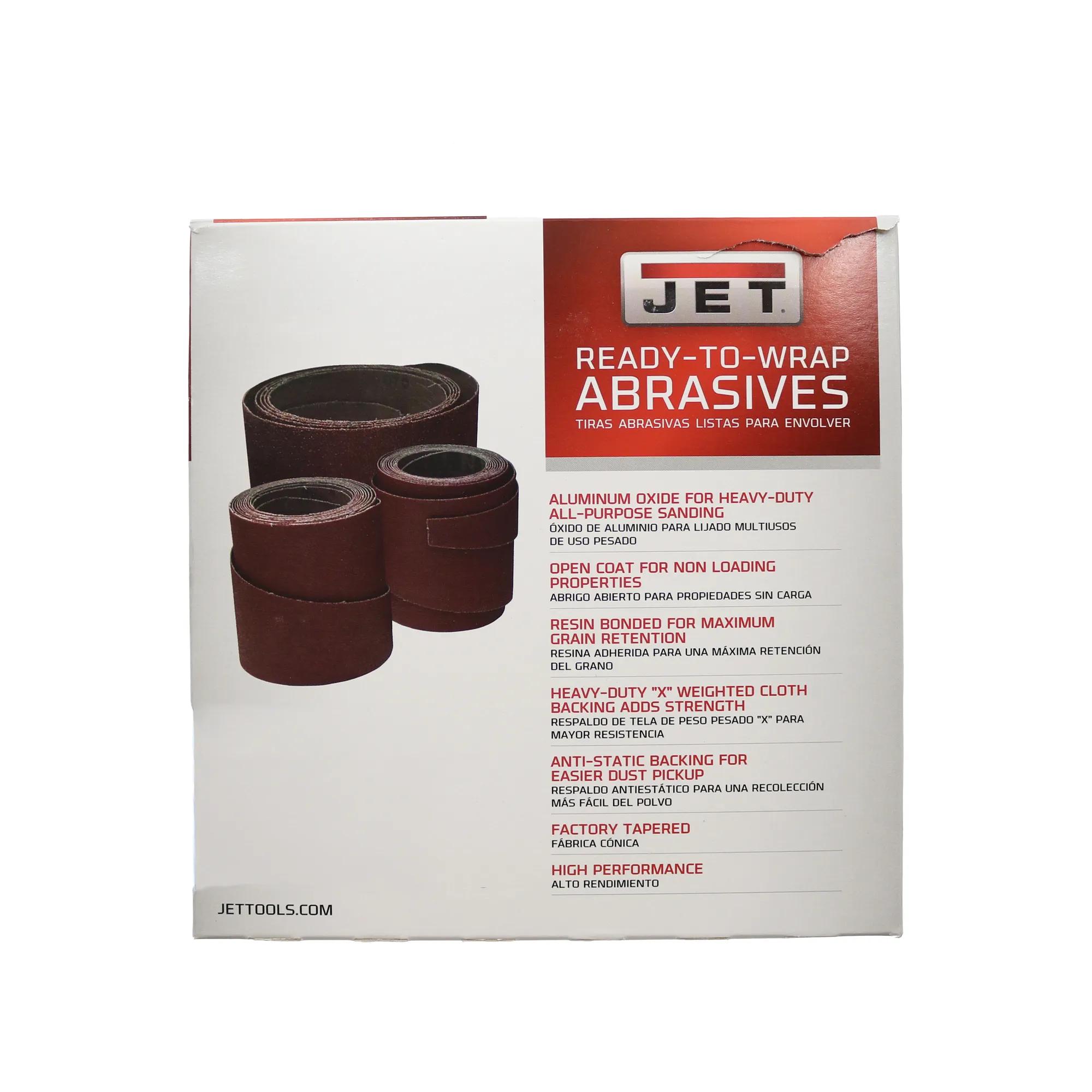 Ready-to-Wrap Abrasive Sandpaper, 25 in, 36 Grit, Pack of 3