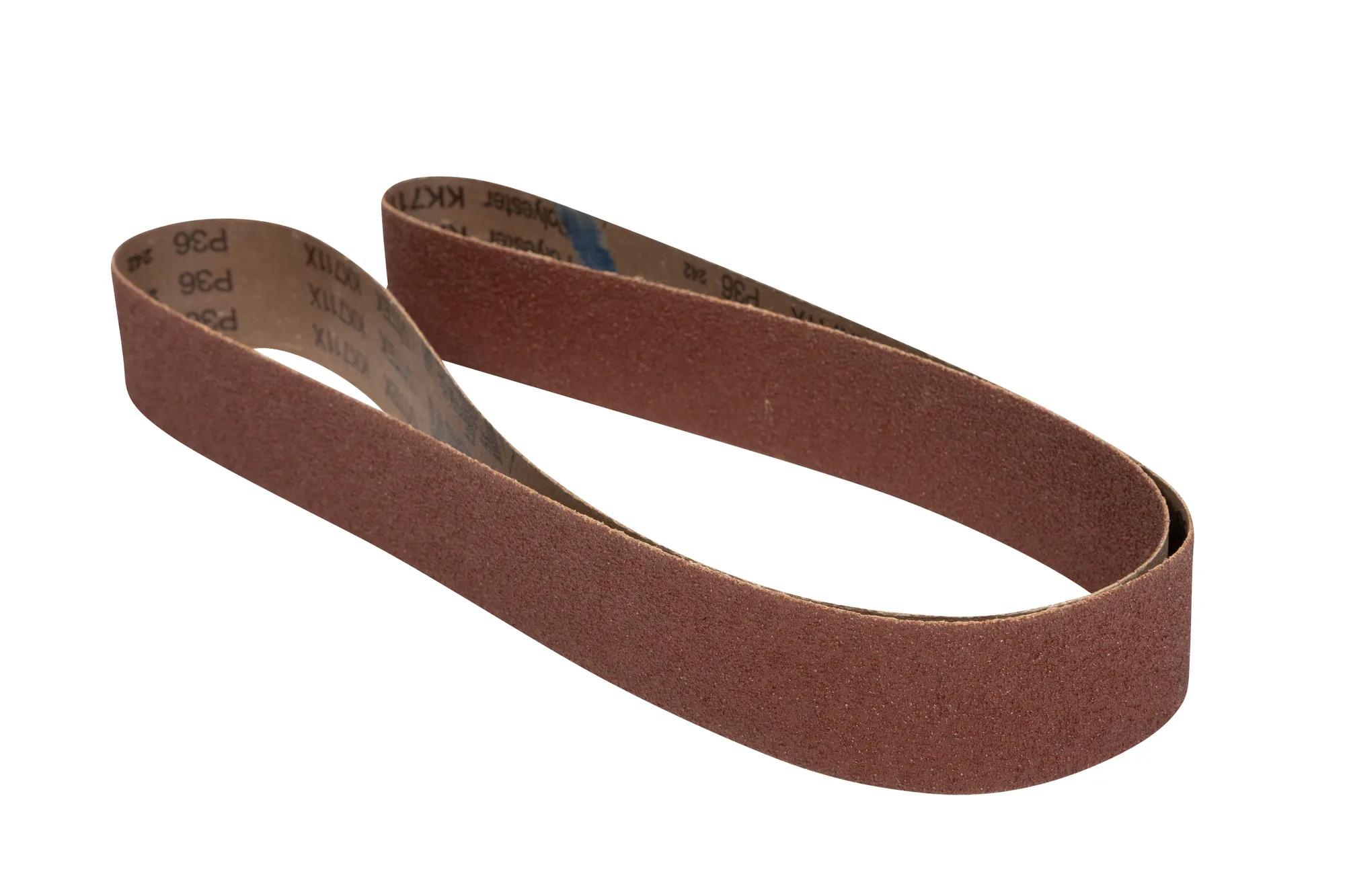 Sanding Belts, 2" x 72", 36/50G Aluminum Oxide & 180G Zirconium (3-Pack)