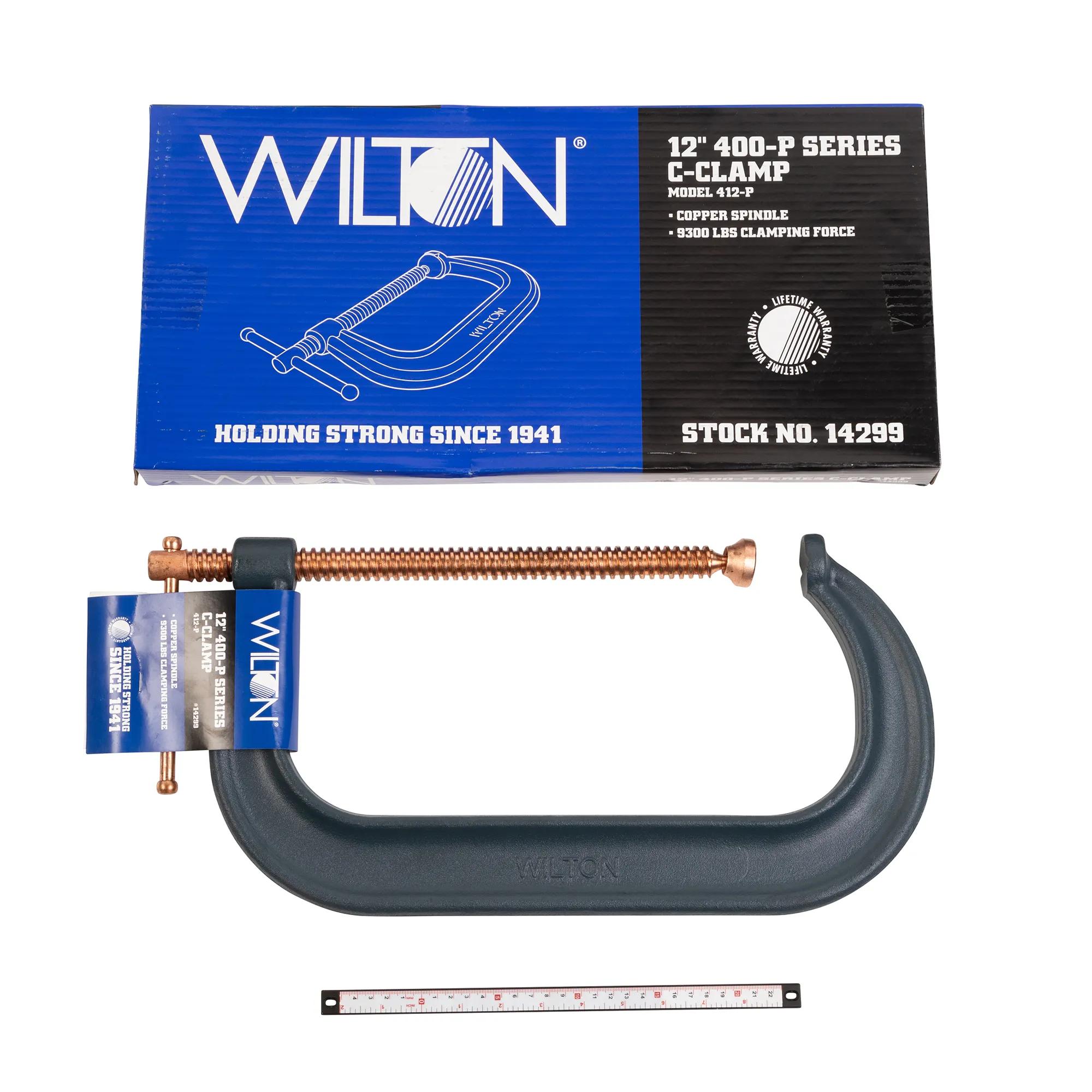 Spark-Duty Drop Forged C-Clamp, 2 - 12-1/4 in. Opening, 6-1/4 in. Throat Depth