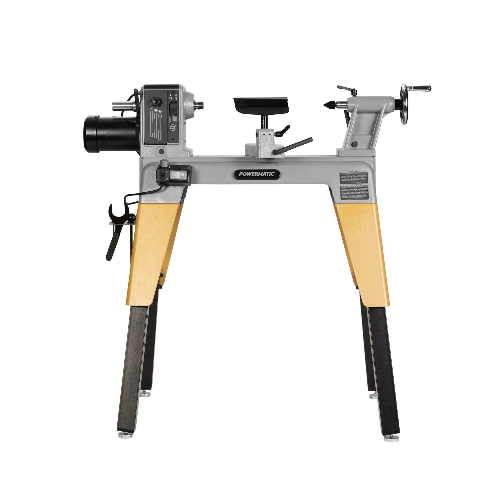 Adjustable Stand for PM2014B Lathe, 34–46” Height, Cast Iron