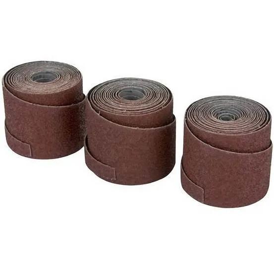 Ready-to-Wrap Abrasive Sandpaper, 25 in, 120 Grit, Pack of 3
