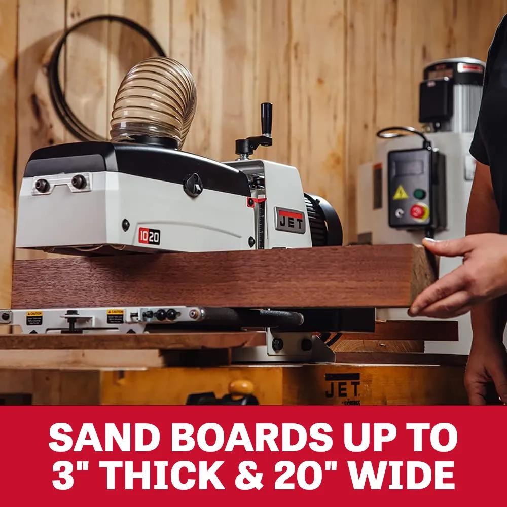 Benchtop Drum Sander, 1HP, 115V 1PH(JWDS-1020)