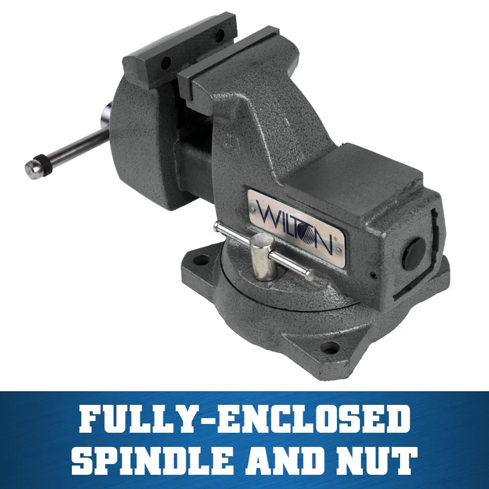 4 in. Mechanics Vise with Swivel Base