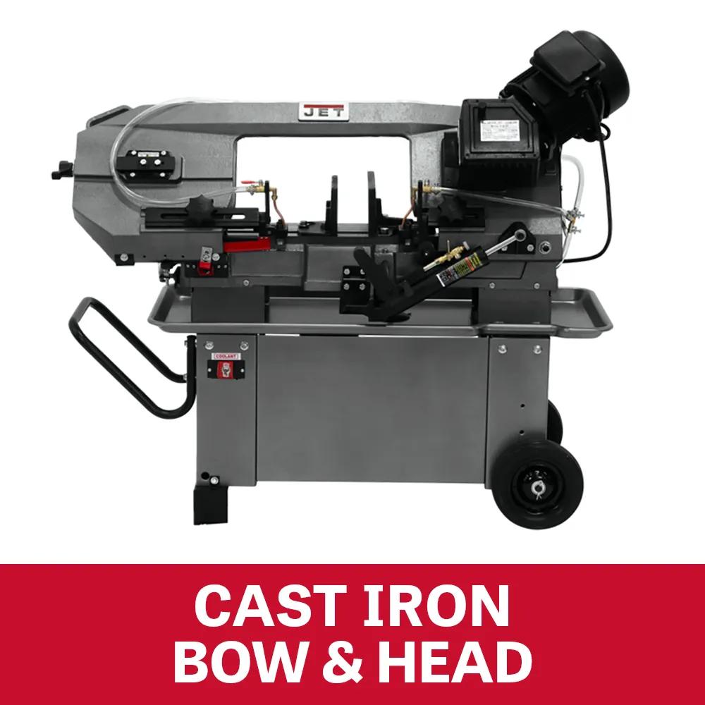 8" x 12" Horizontal/Vert. Geared Head Bandsaw, 1HP, 115/230V 1PH(HBS-812G)
