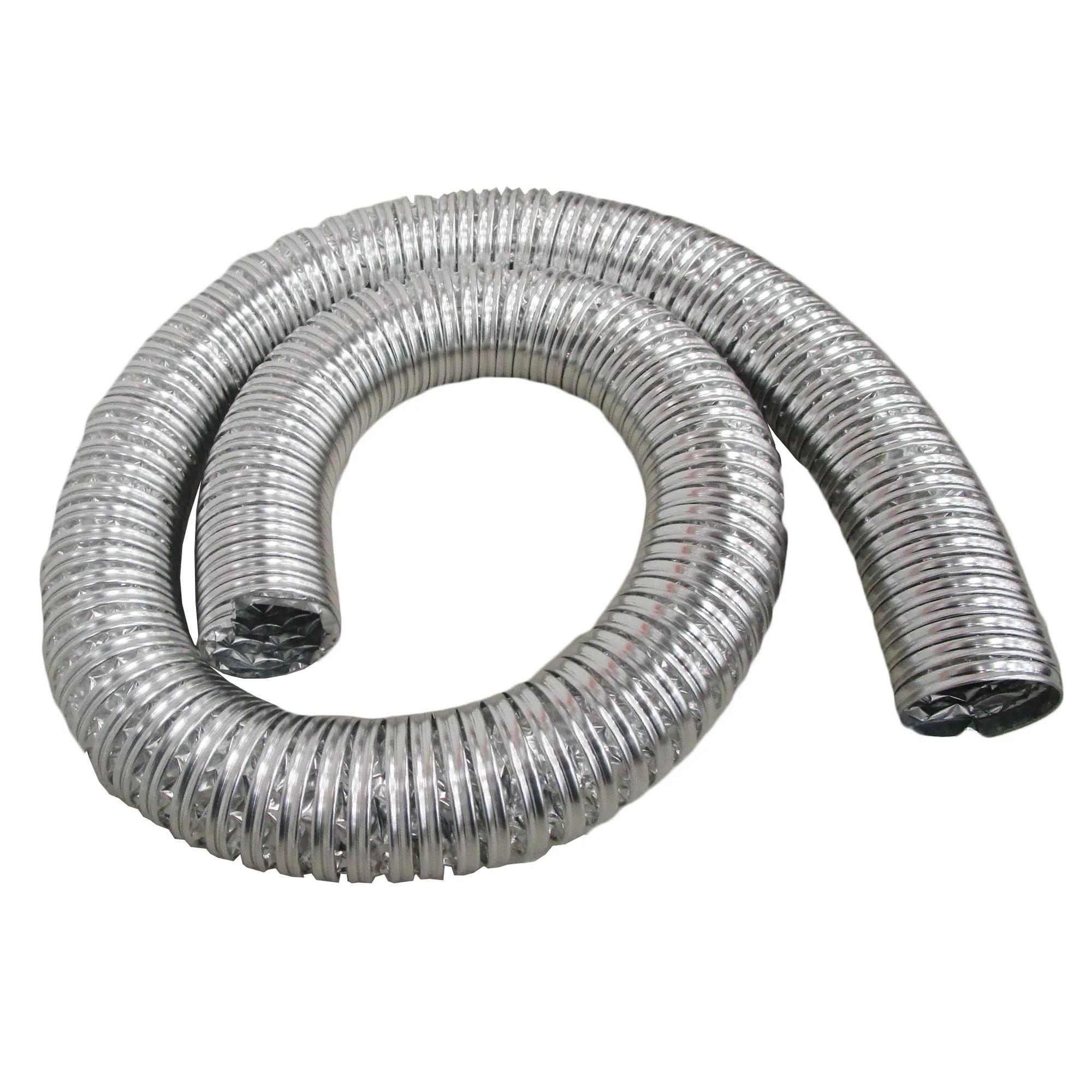 Heat Resistant Dust Collection Hose, 2 in dia x 8 ft length, max 130 degrees
