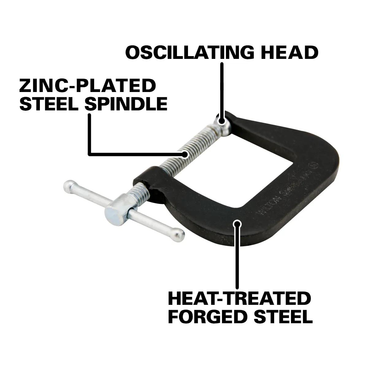 Forged Super-Junior C-Clamp 1 in. Opening Capacity