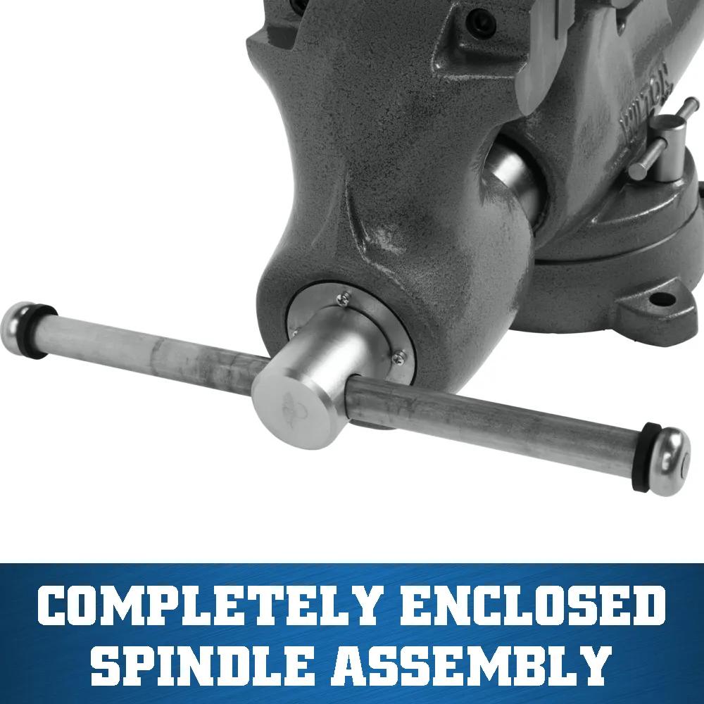 6 in. Machinist Vise with Swivel Base