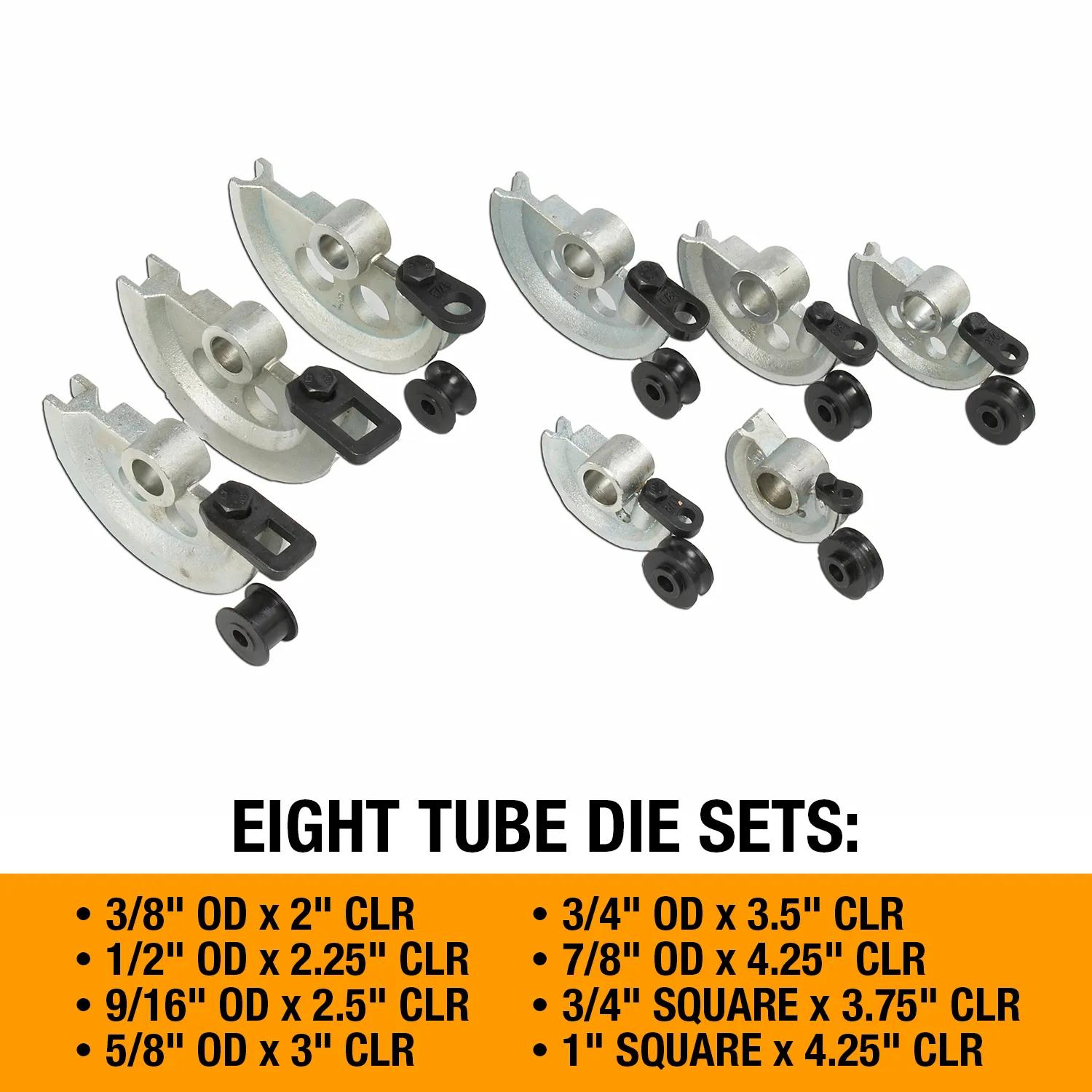 Eight Tube Die Sets included