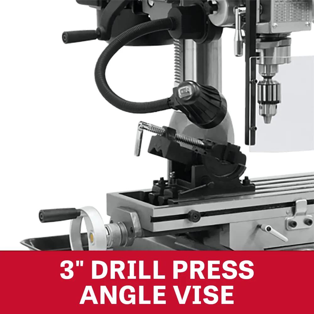 9" x 32" Mill/Drill w/ R-8 Taper, 2HP, 230V 1PH(JMD-18)