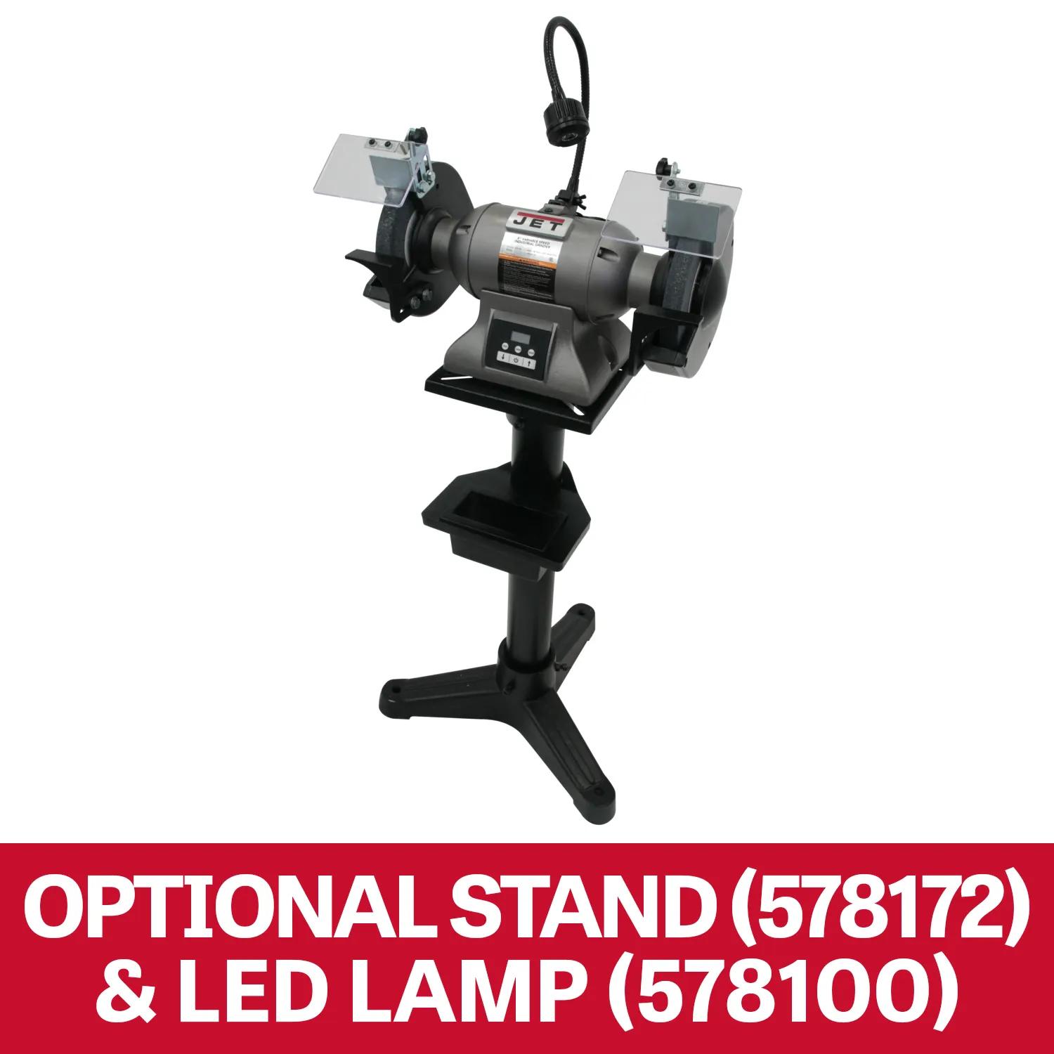 8" Vari. Speed Industrial Grinder, 1HP, 115/230V 1PH(IBG-8VS)