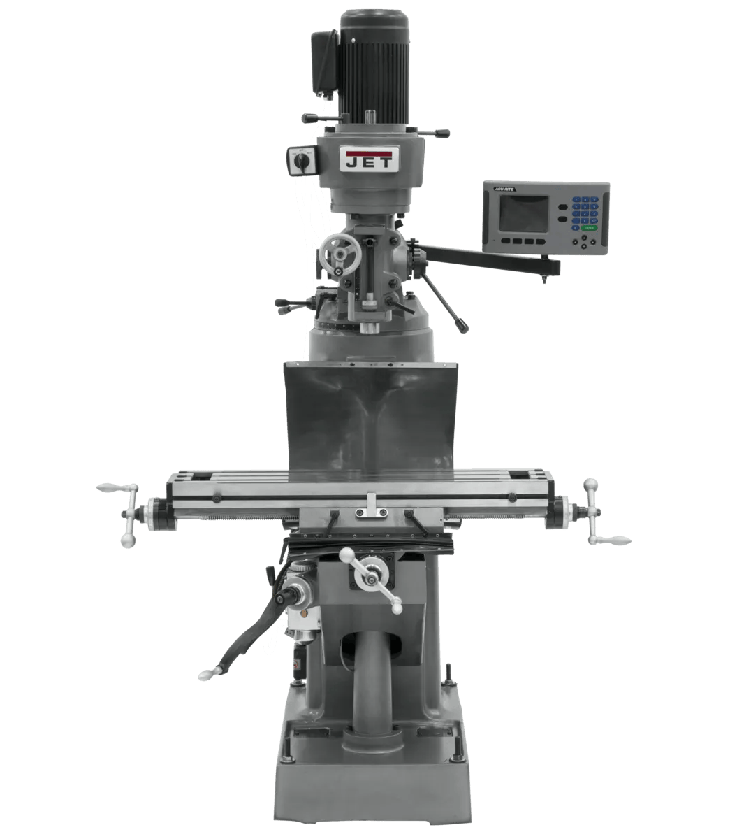 8" x 36" Mill w/ ACU-RITE 203 DRO, 1.5HP, 230V 3PH(JVM-836-3)