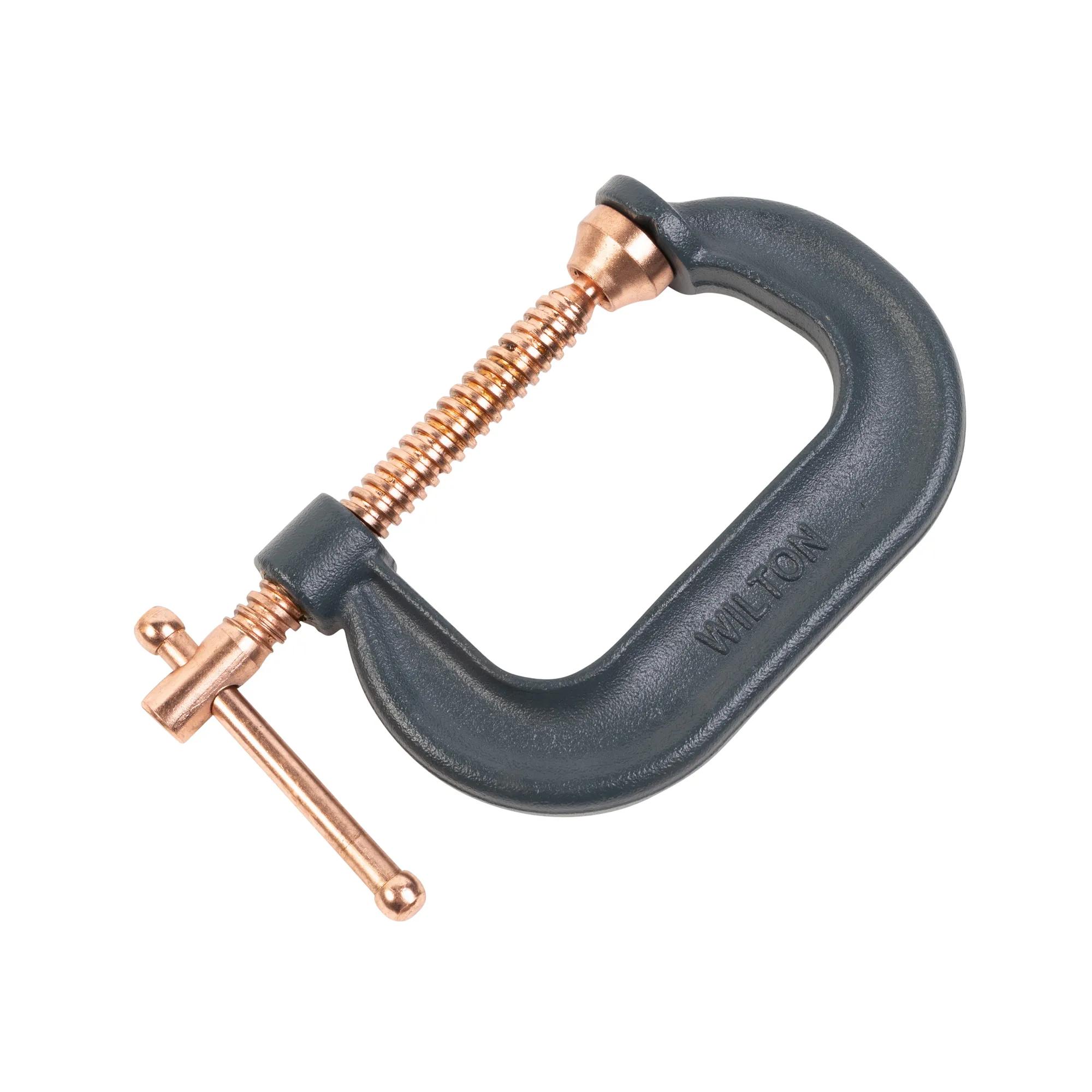 Spark-Duty Drop Forged C-Clamp, 0 - 3 in. Opening, 2-7/16 in. Throat Depth