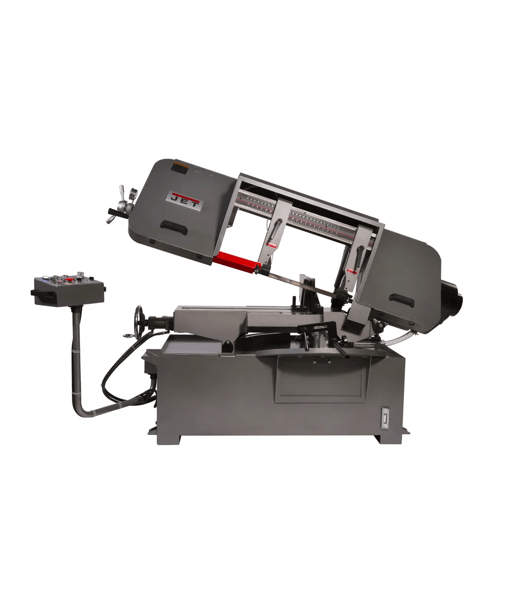 12" x 20" Semi-Automatic Mitering Vari. Speed Bandsaw w/ Hydraulic Vise, 3HP, 230/460V 3PH(HBS-1220MSAH)