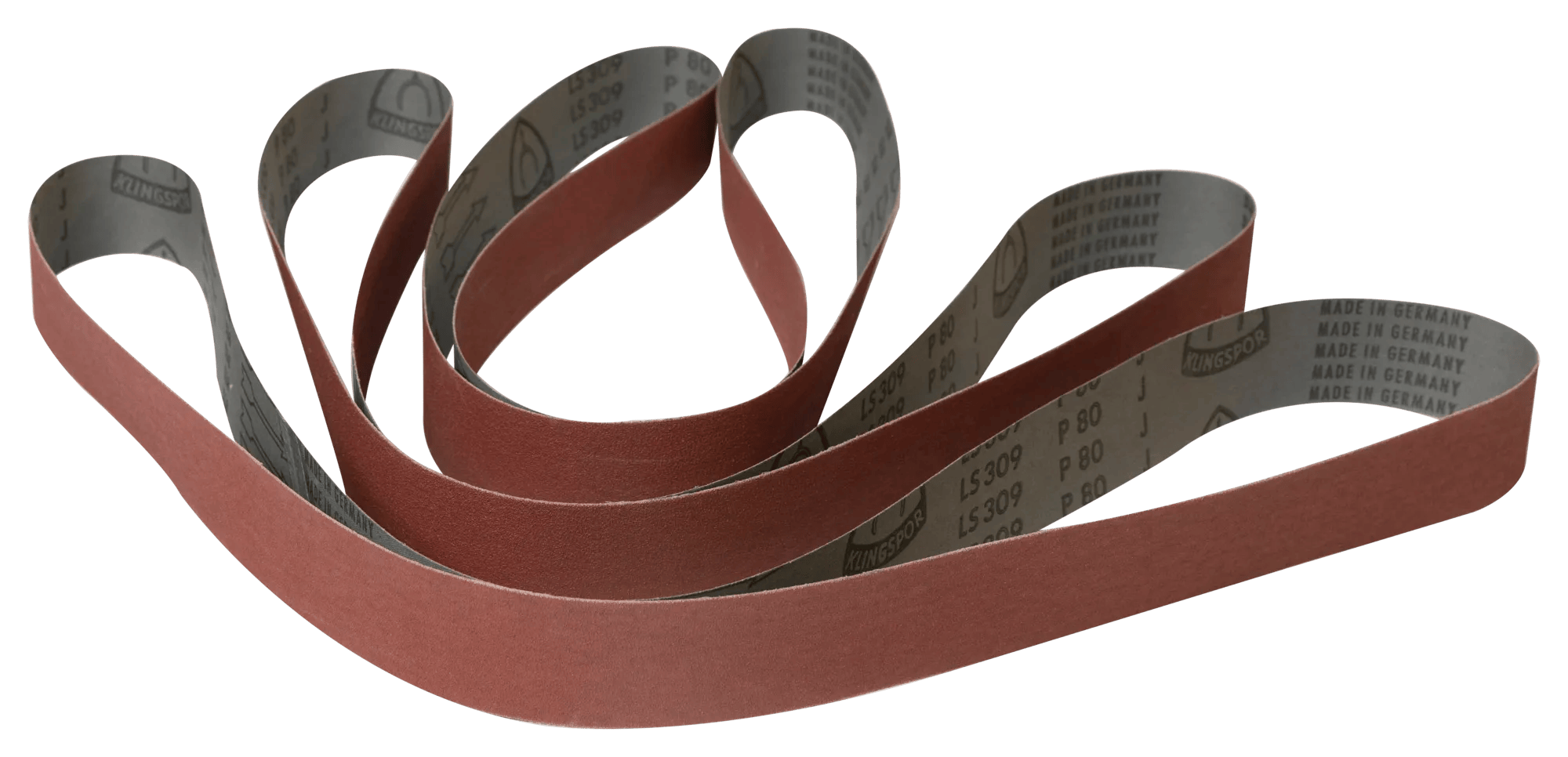 Aluminum Oxide Sanding Belts, 2" x 72", 40 Grit (3-Pack)