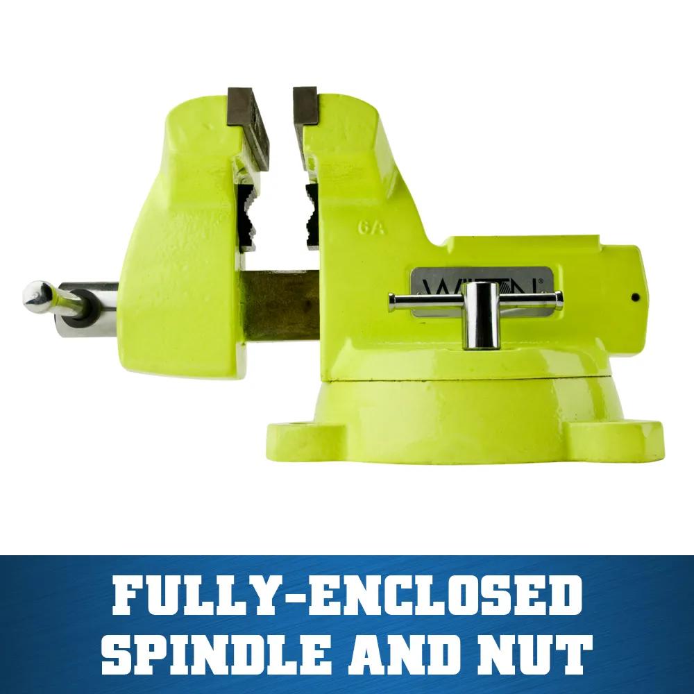 5 in. High-Visibility Safety Vise with Swivel Base