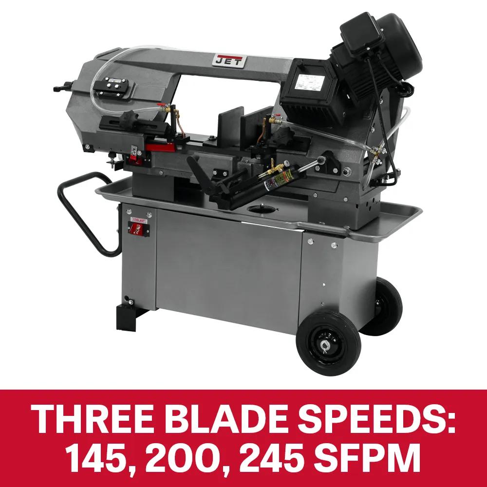 8" x 12" Horizontal/Vert. Geared Head Bandsaw, 1HP, 115/230V 1PH(HBS-812G)