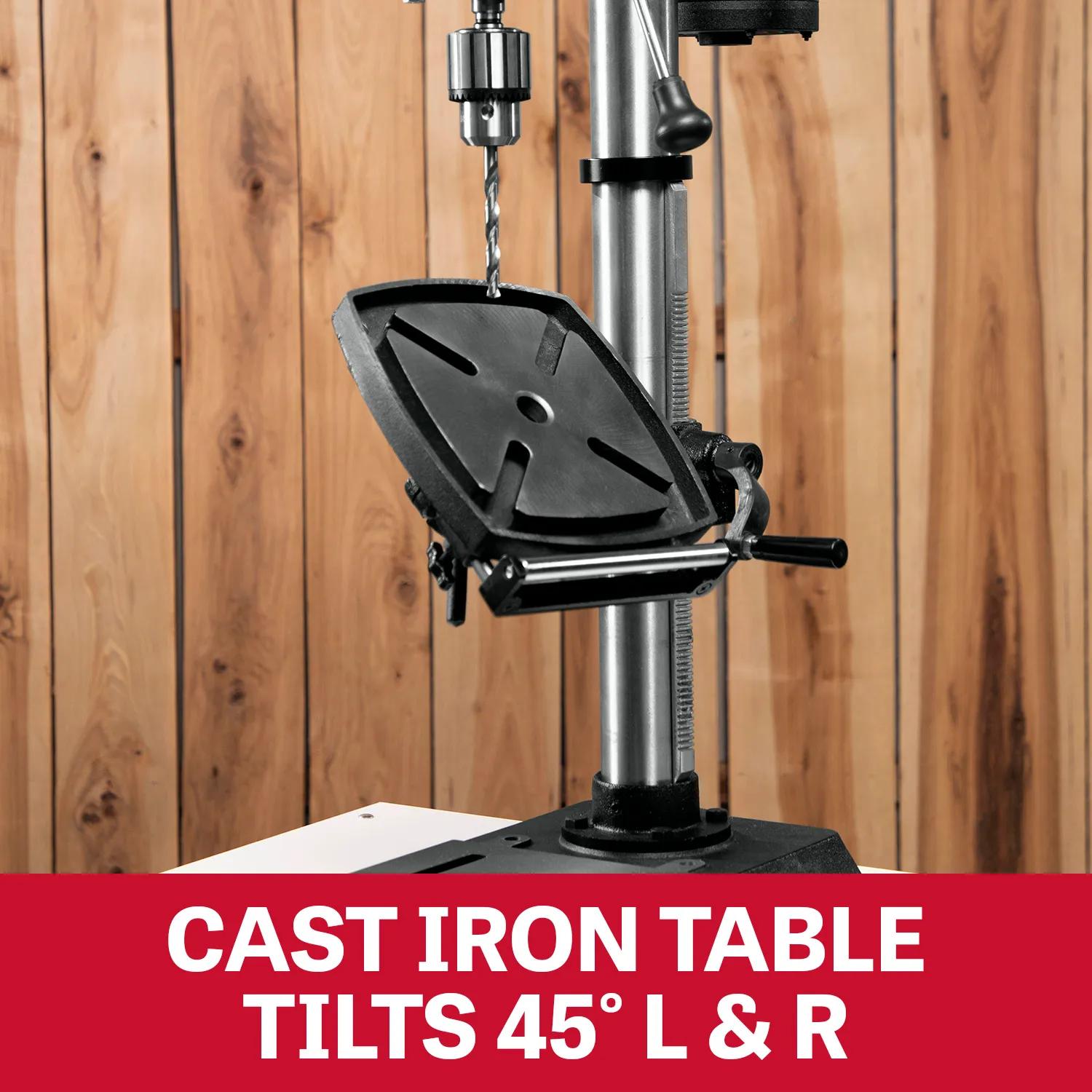 12" Benchtop Vari.-Speed Drill Press, 0.5HP, 115V 1PH(JWDP-12)