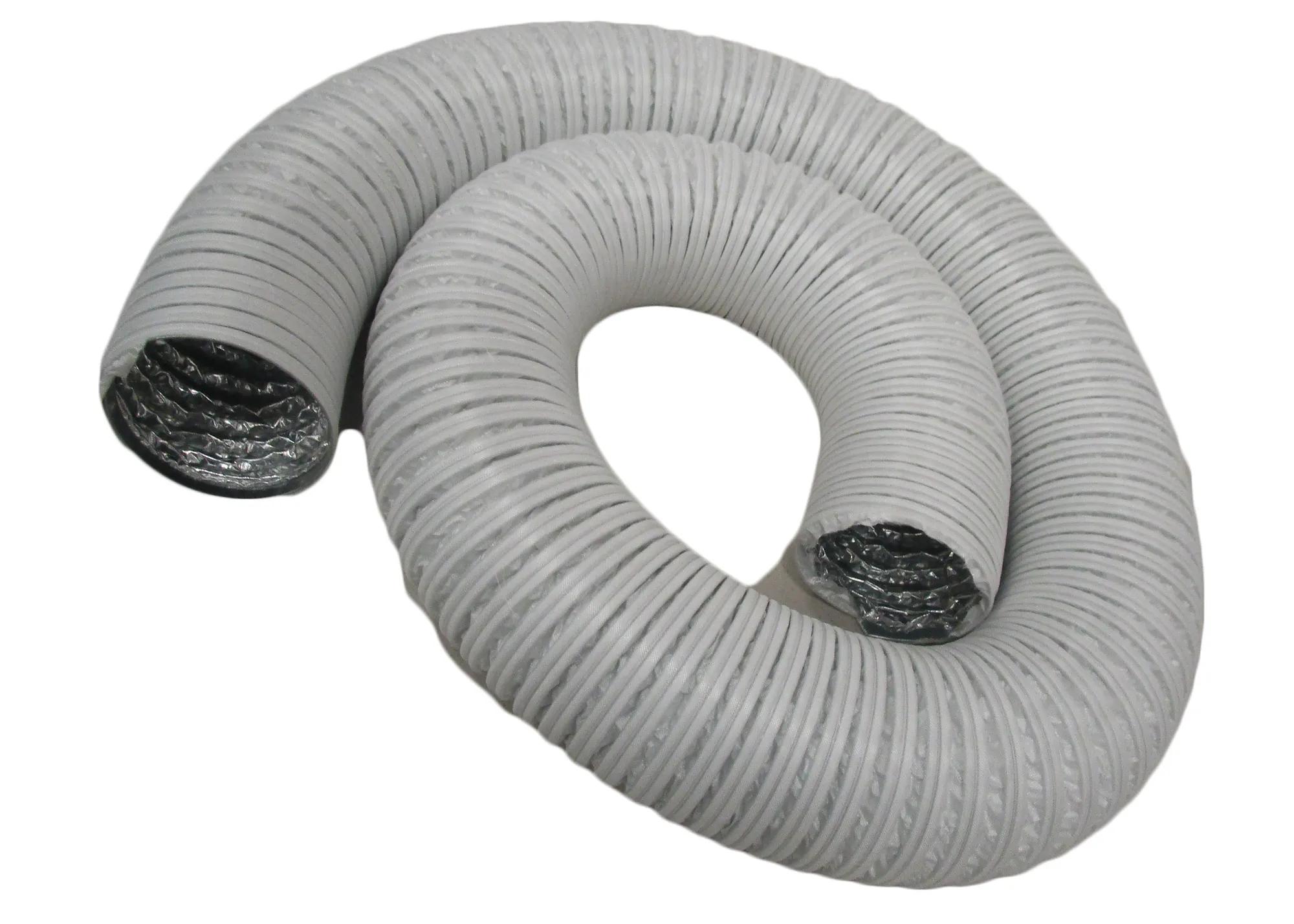 Heat-Resistant Dust Collection Hose, 8' x 3" Dia, 180 Deg. Max