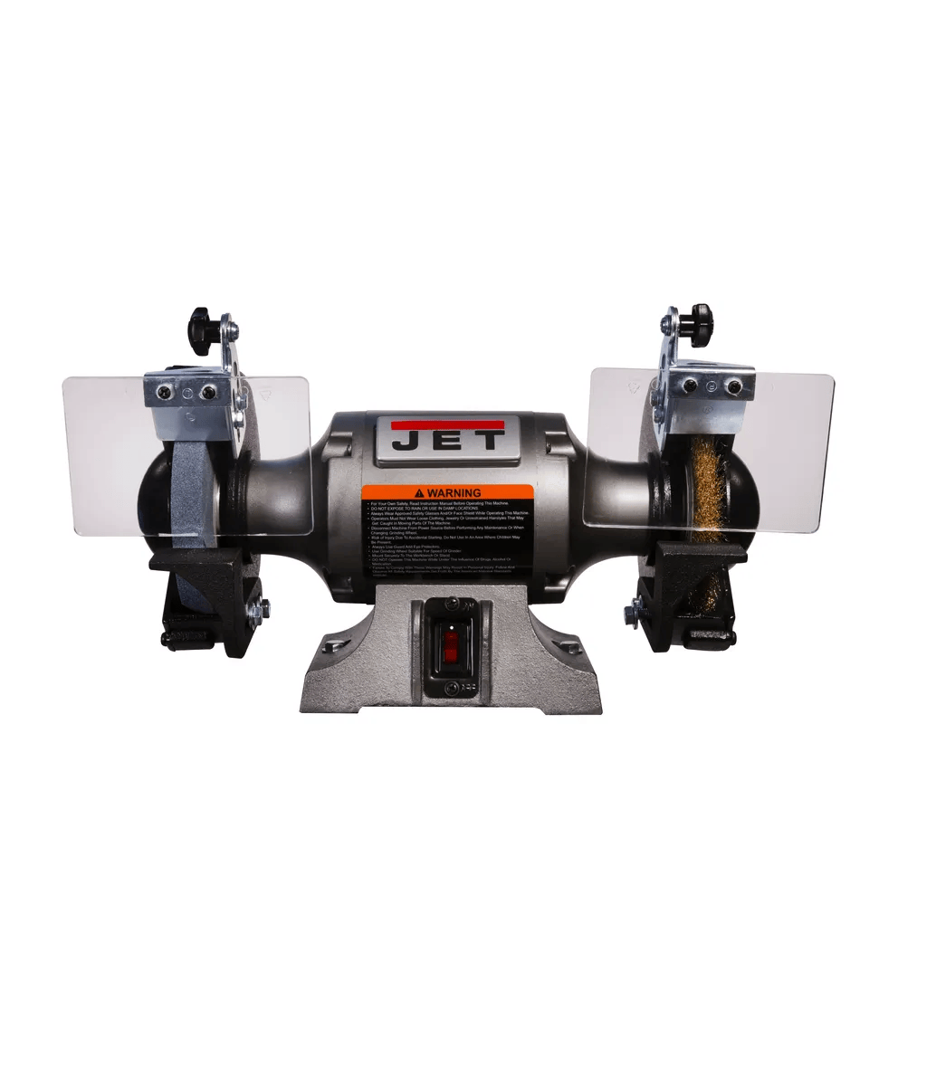 Shop Grinder w/ Grinding Wheel & Wire Wheel, 0.5HP, 115V 1PH(JBG-6W)