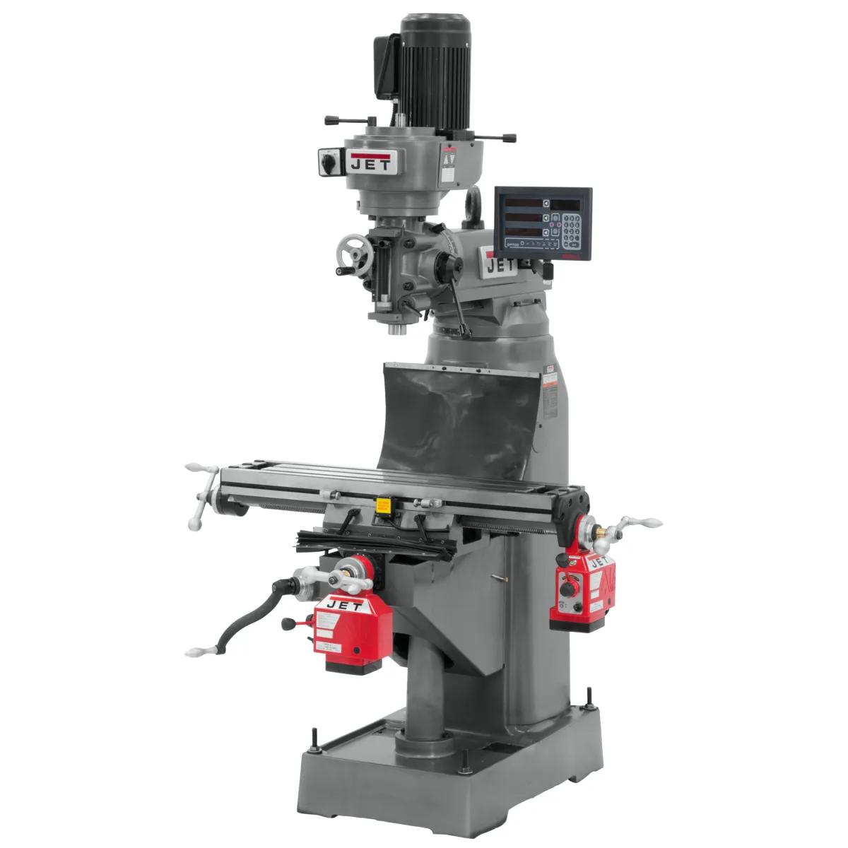 8" x 36" Mill w/ NMS800 DRO w/ X-Axis, Y-Axis Powerfeeds, 1.5HP, 230V 3PH(JVM-836-3)