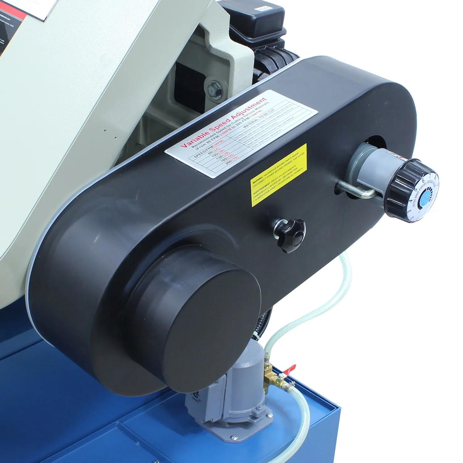 This machine equipped with mechanic variable speed