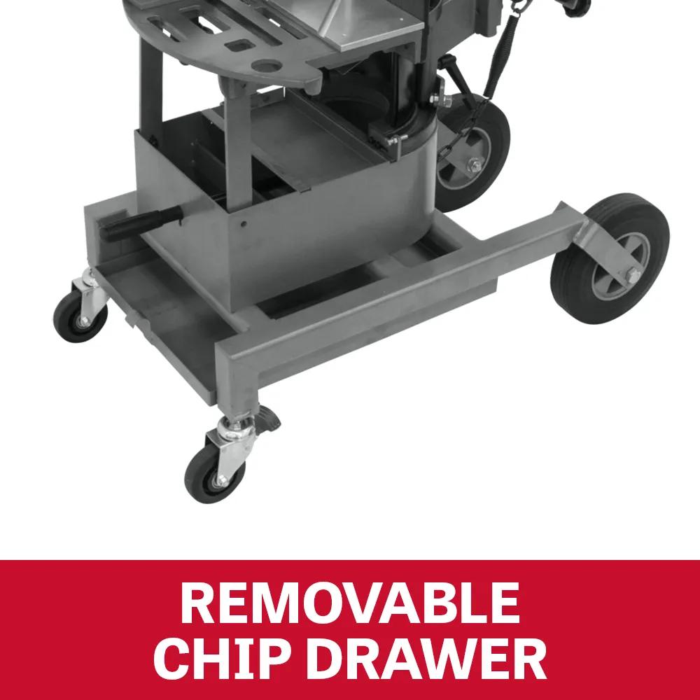 10" DMW Horizontal/Vert. Dual Mitering Portable Band Saw, 1HP, 115V 1PH(HVBS-10-DMW)