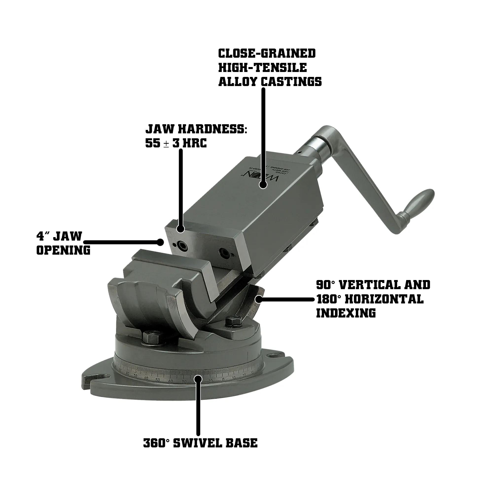 4 in. 2-Axis Angular Tiltling Vise