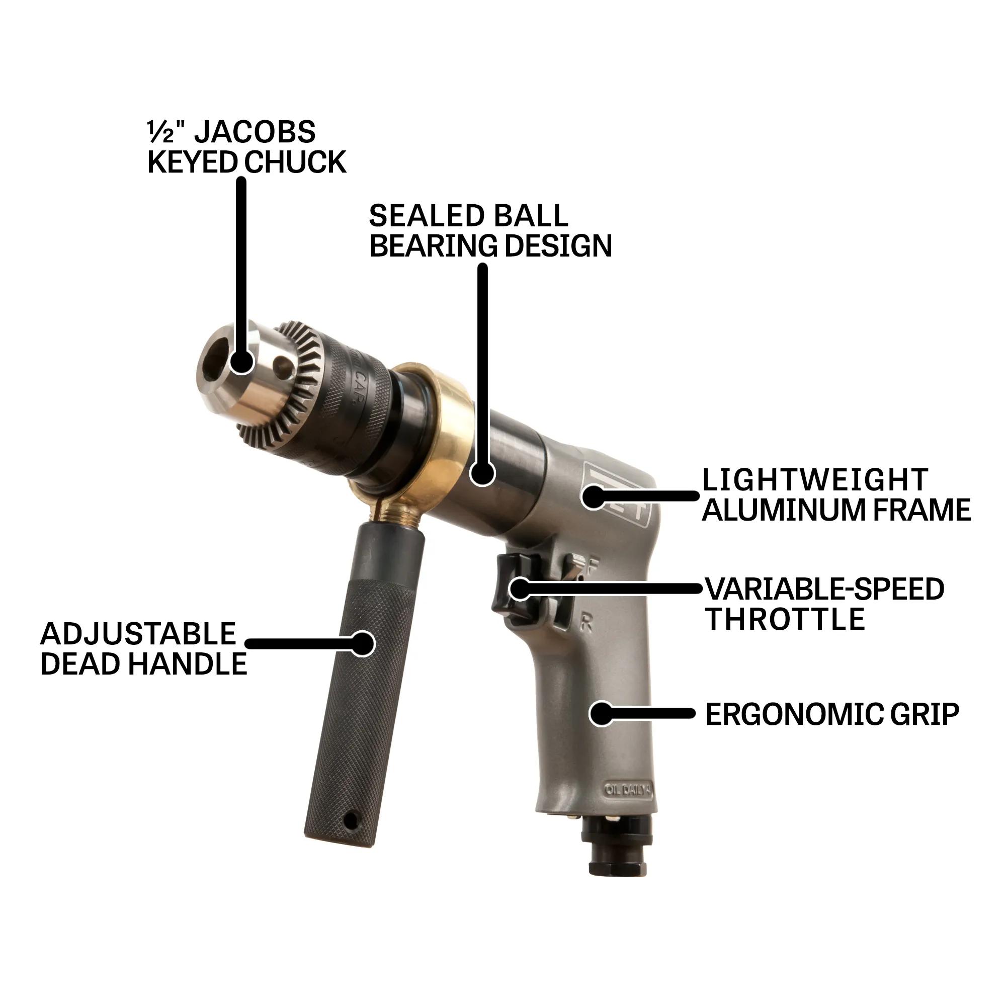 1/2" Reversible Drill, 0.5HP(JAT-601)