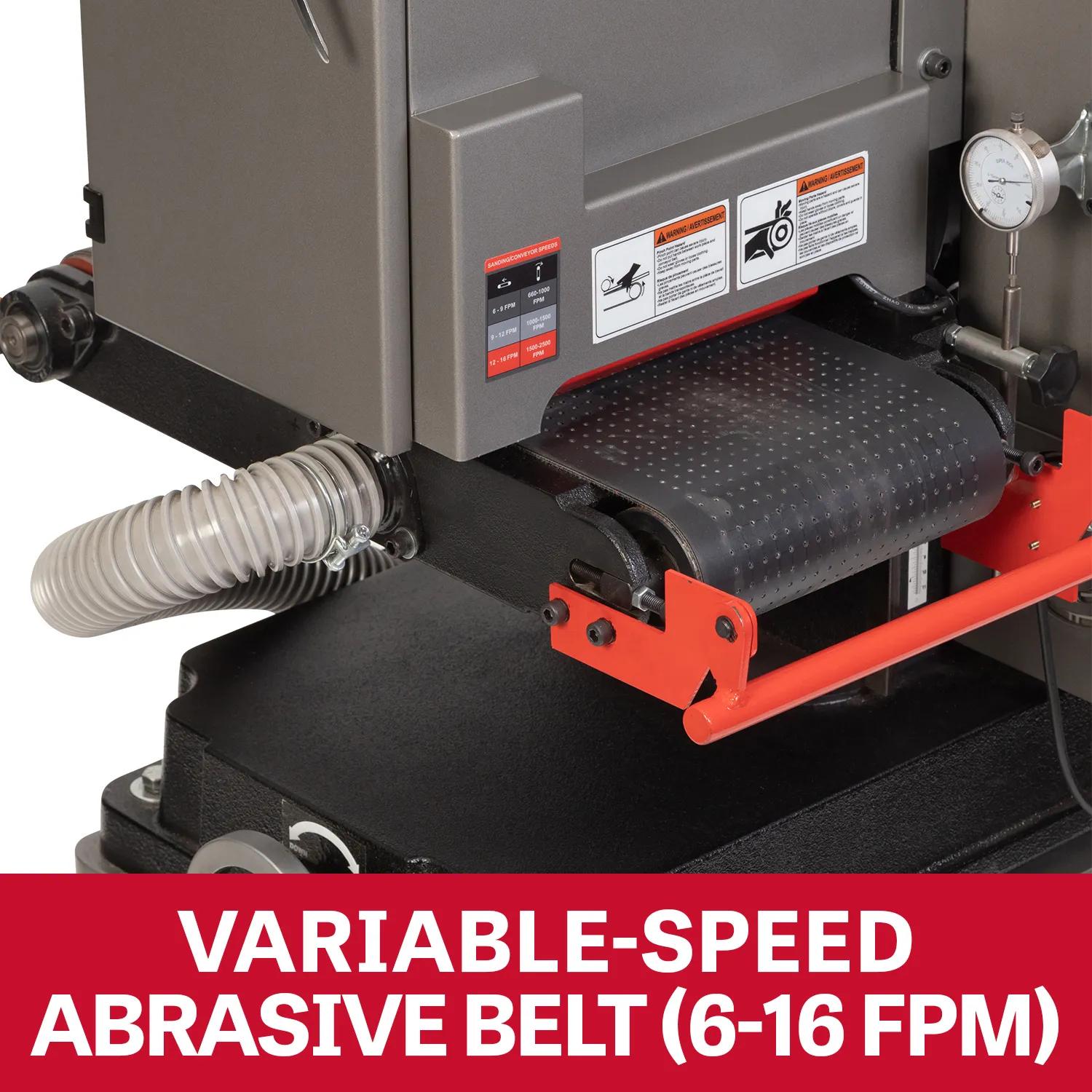 9 x 48" . Vari. Speed Wide Belt Sander, 5HP, 230V 3PH(J-948WBSV)
