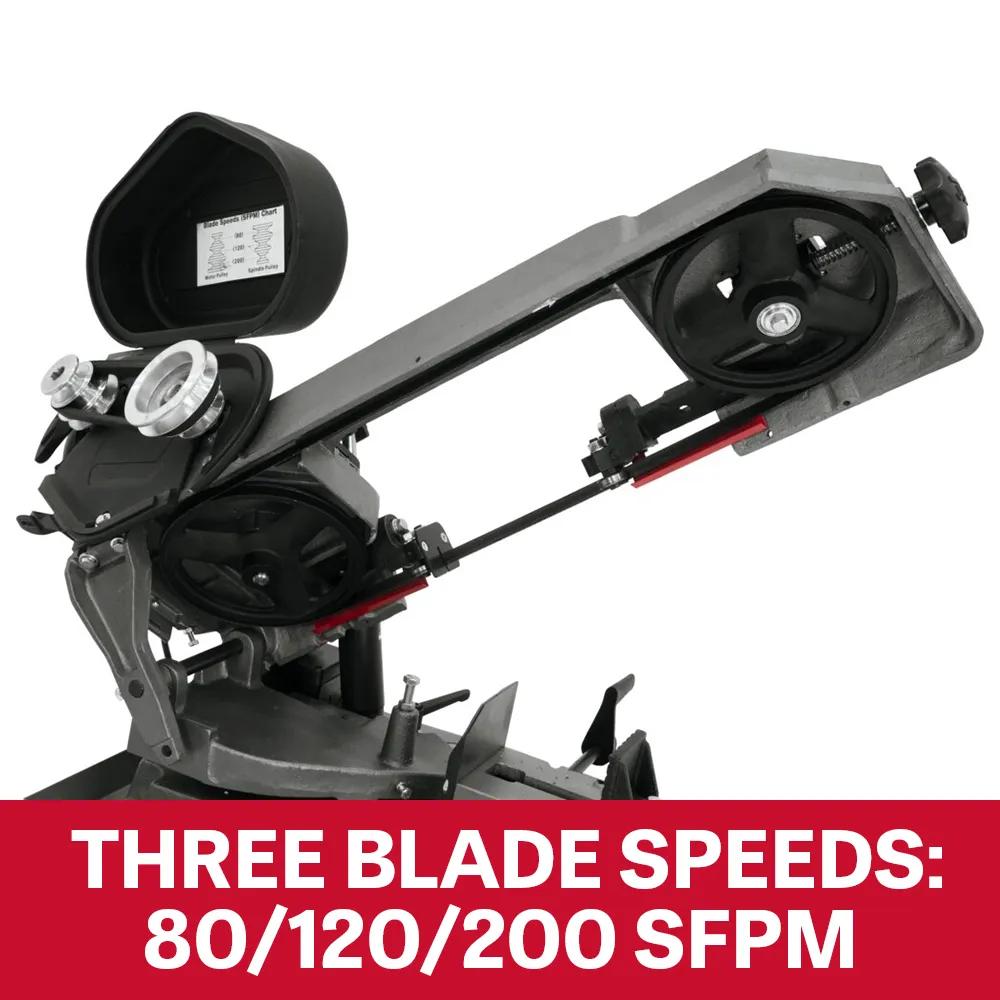 5" x 6" Horizontal Mitering Bandsaw, 0.5HP, 115/230V 1PH(HBS-56S)