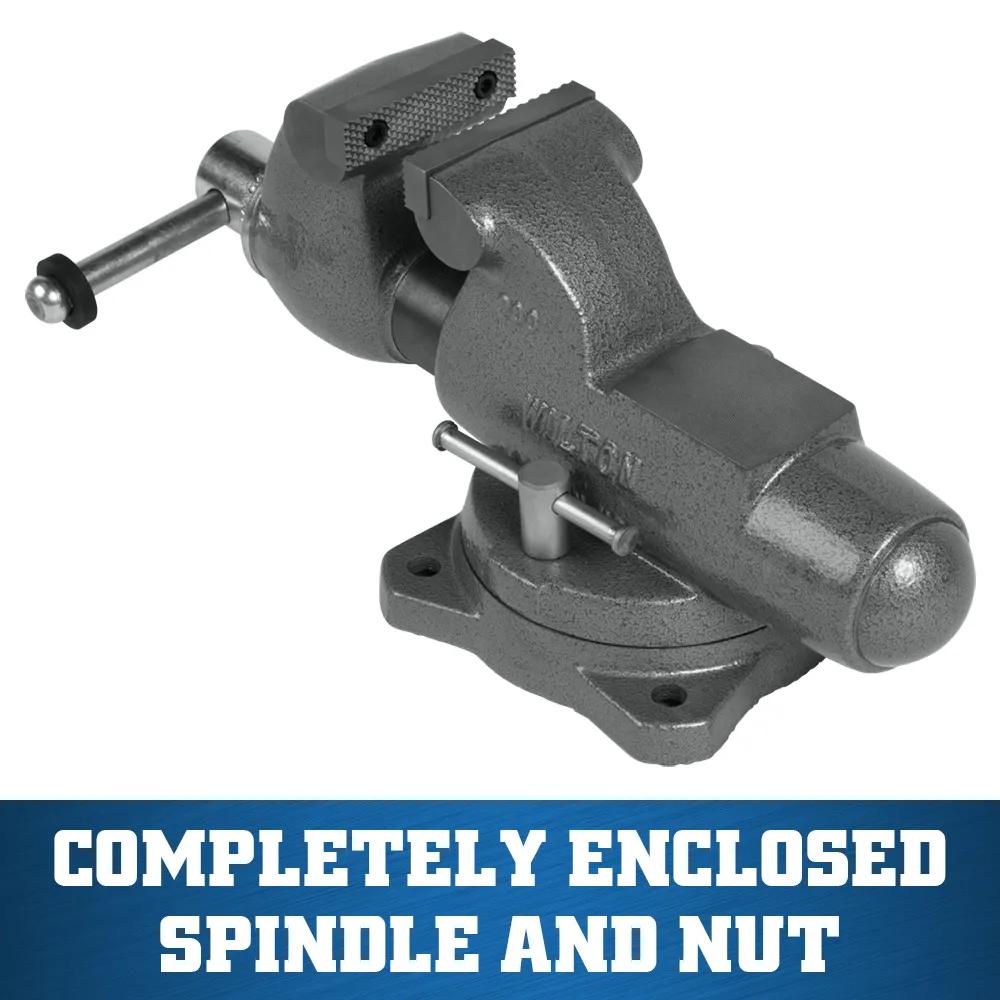 3 in. Machinist Vise with Swivel Base