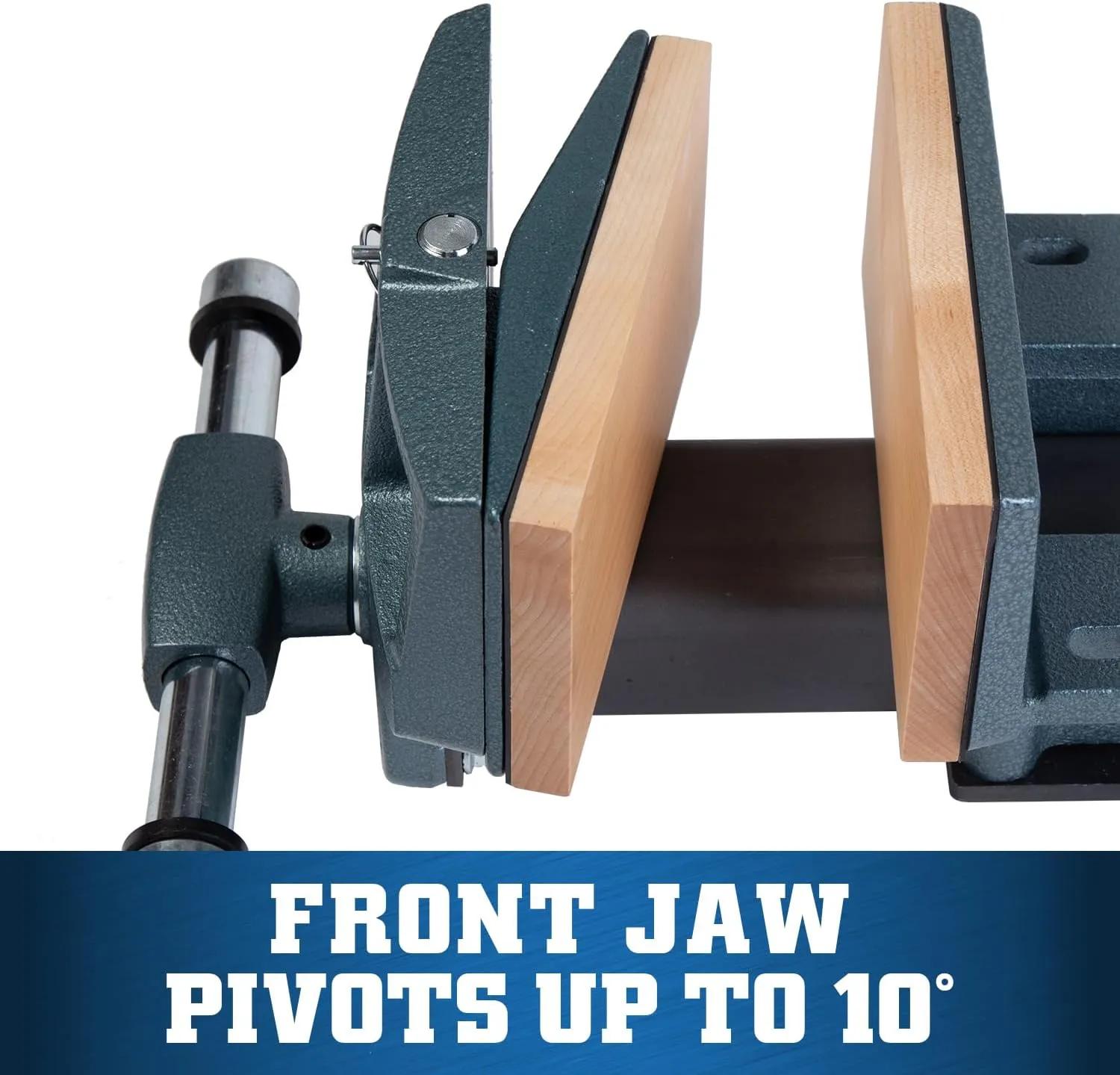 4 x 10 in. Rapid Acting Pivot Woodworkers Vise