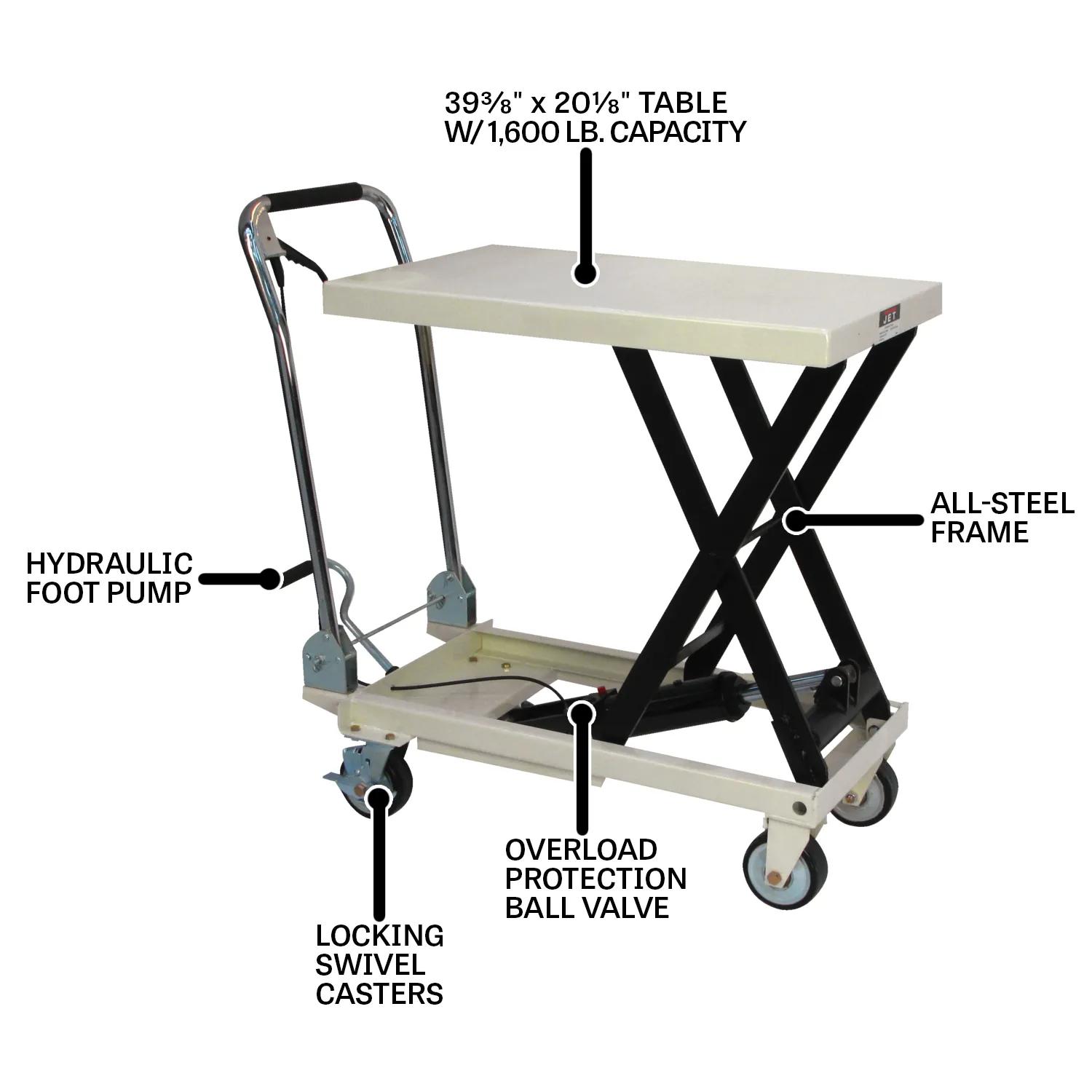 1650 lb Capacity, Scissor Lift (SLT-1650)