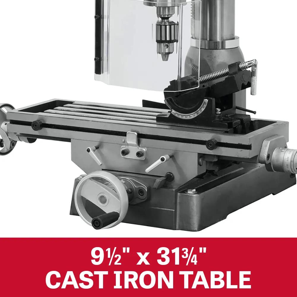 9" x 32" Mill/Drill w/ R-8 Taper, 2HP, 230V 1PH(JMD-18)