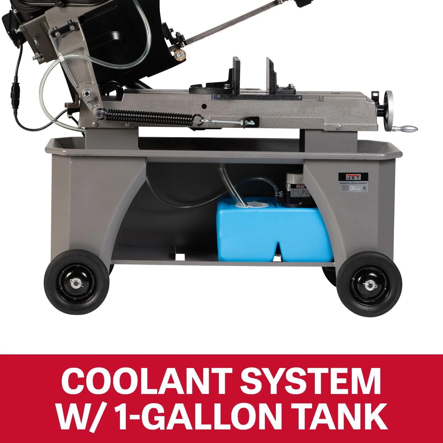 7" x 12" Deluxe Horizontal / Vert. Bandsaw, 0.75HP, 115/230V 1PH(HVBS-712D)