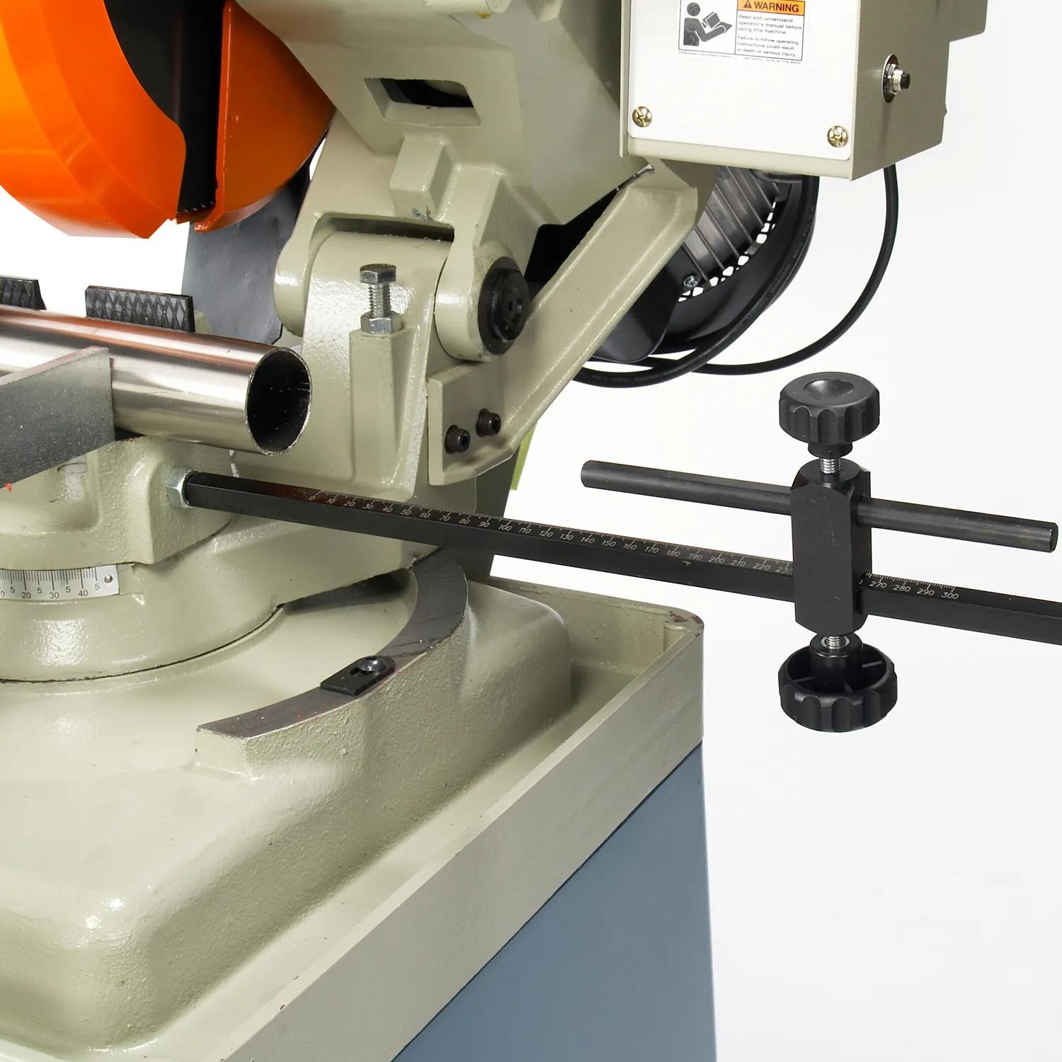 Serrated vise jaws grip the material tightly, so it won’t budge during cutting and vise clamps on both sides of the cut, reduces blade chatter and prolonging blade life