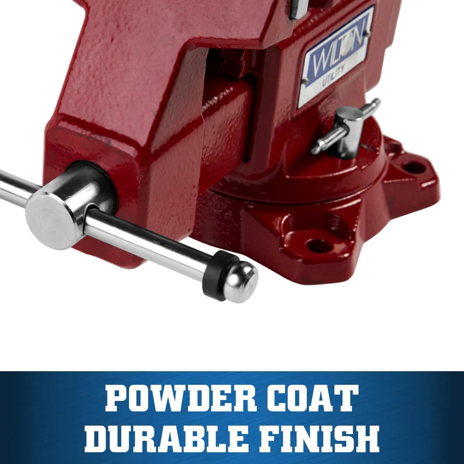 4-1/2 in. Utility Bench Vise with 360-Degree Swivel Base