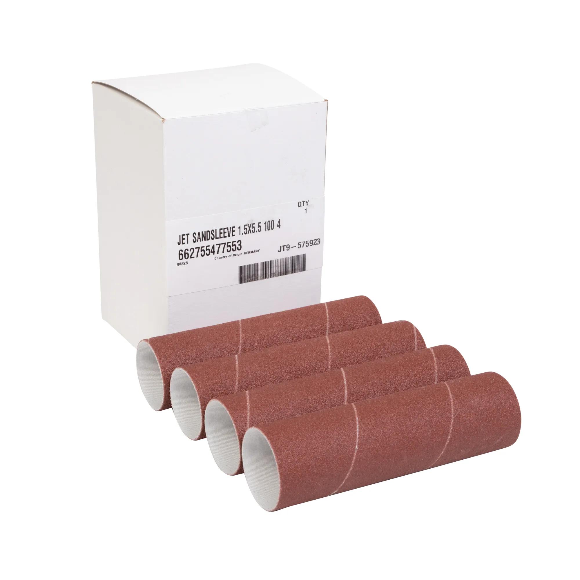 Sanding Sleeves, 1-1/2 x 5-1/2 in, 100 Grit, Pack of 4
