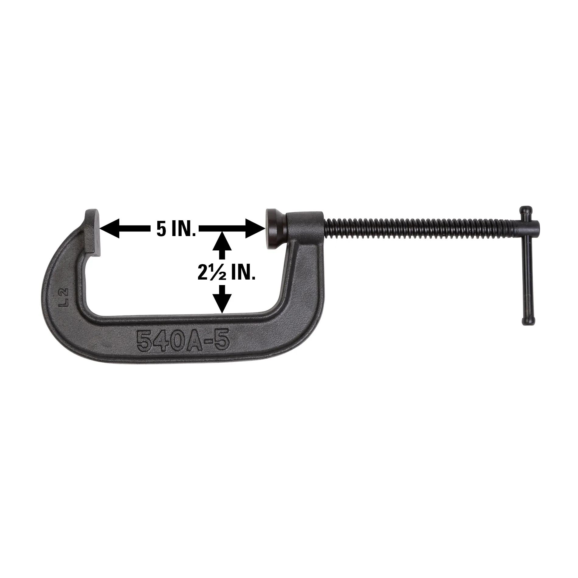 540A Series C-Clamp 0 - 5 in. Opening Capacity