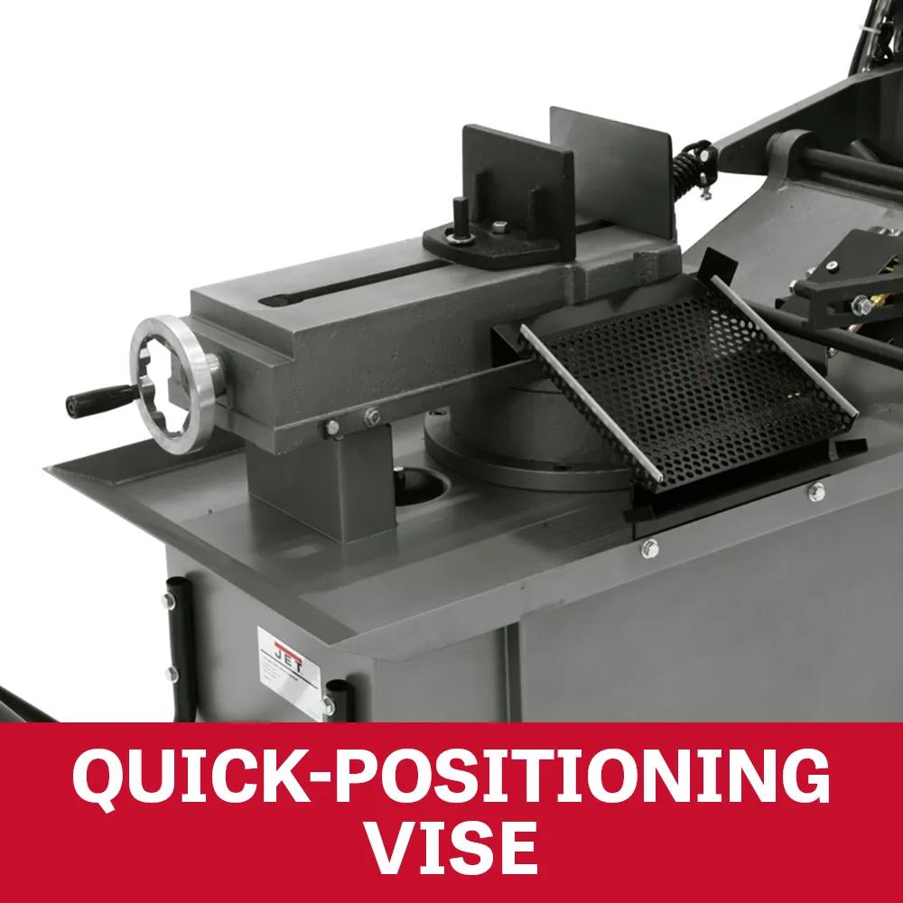 7" x 10-1/2" Horizontal/Vert. Mitering Bandsaw, 1HP, 115/230V 1PH(HVBS-710S)