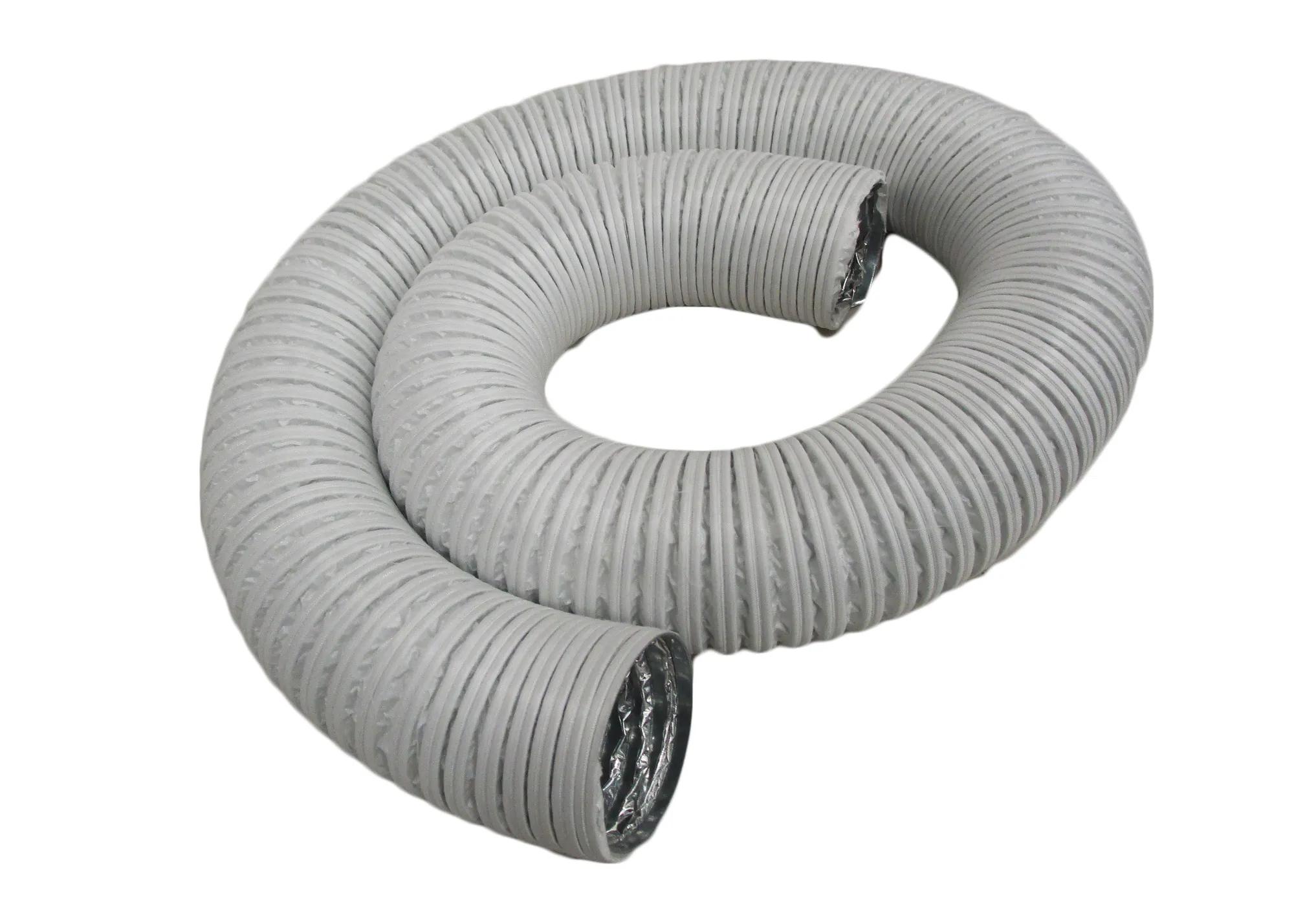 Heat-Resistant Dust Collection Hose, 8' x 3" Dia, 180 Deg. Max