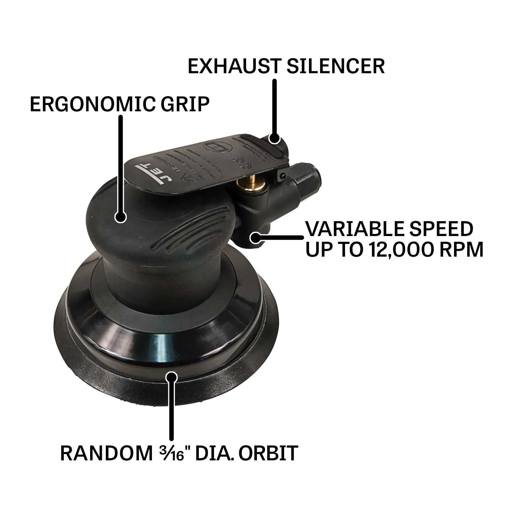 5" R&om Orbital Palm Sander, 0.25HP(JAT-730)