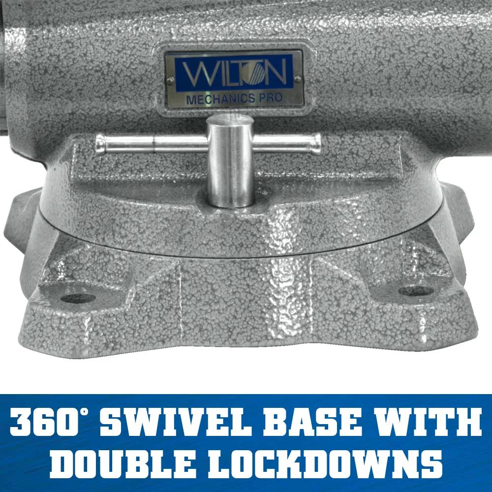 10 in. Mechanics Pro Vise with 360-Degree Swivel Base