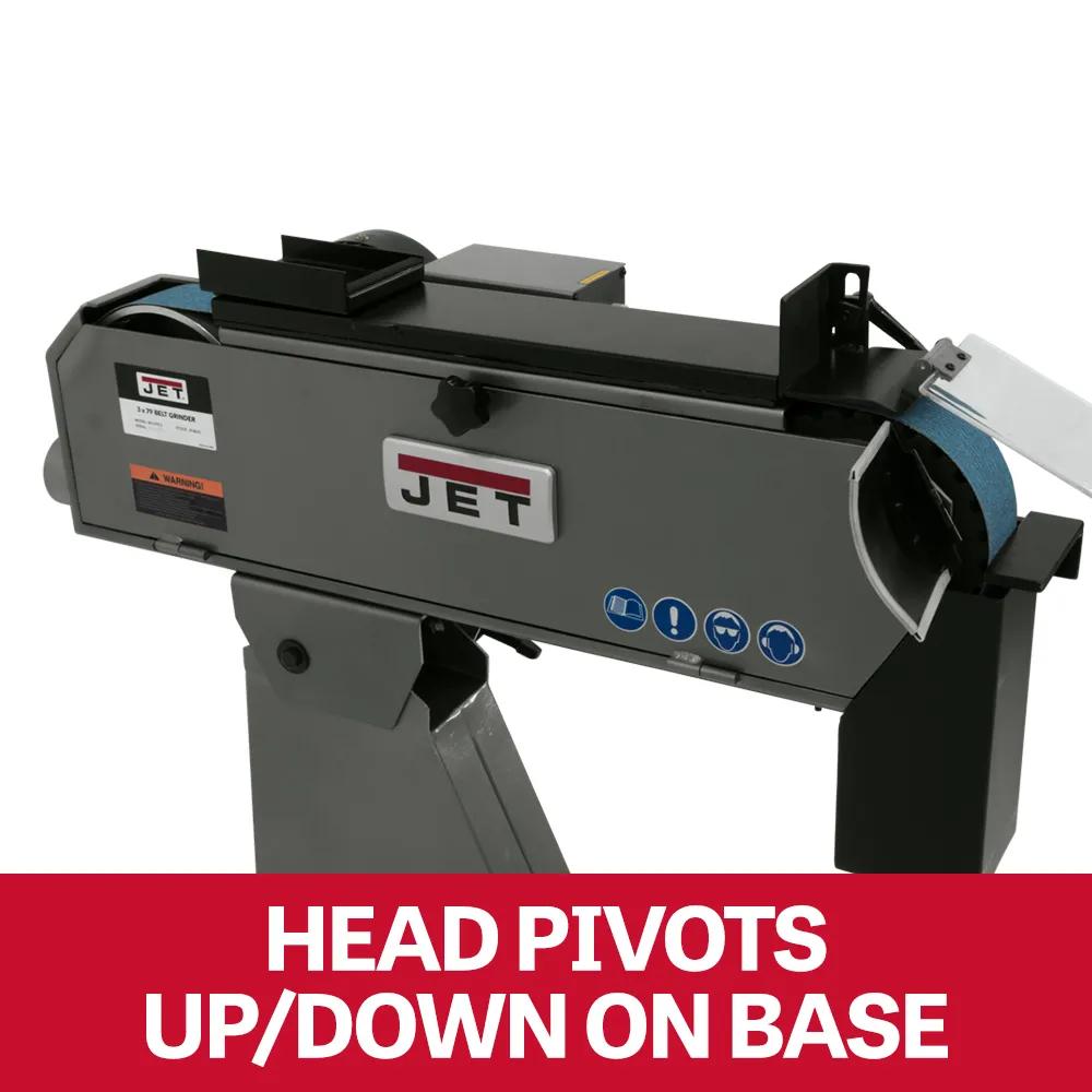 3" x 79" Belt Grinder, 4HP, 230V 3PH(BG-379-3)