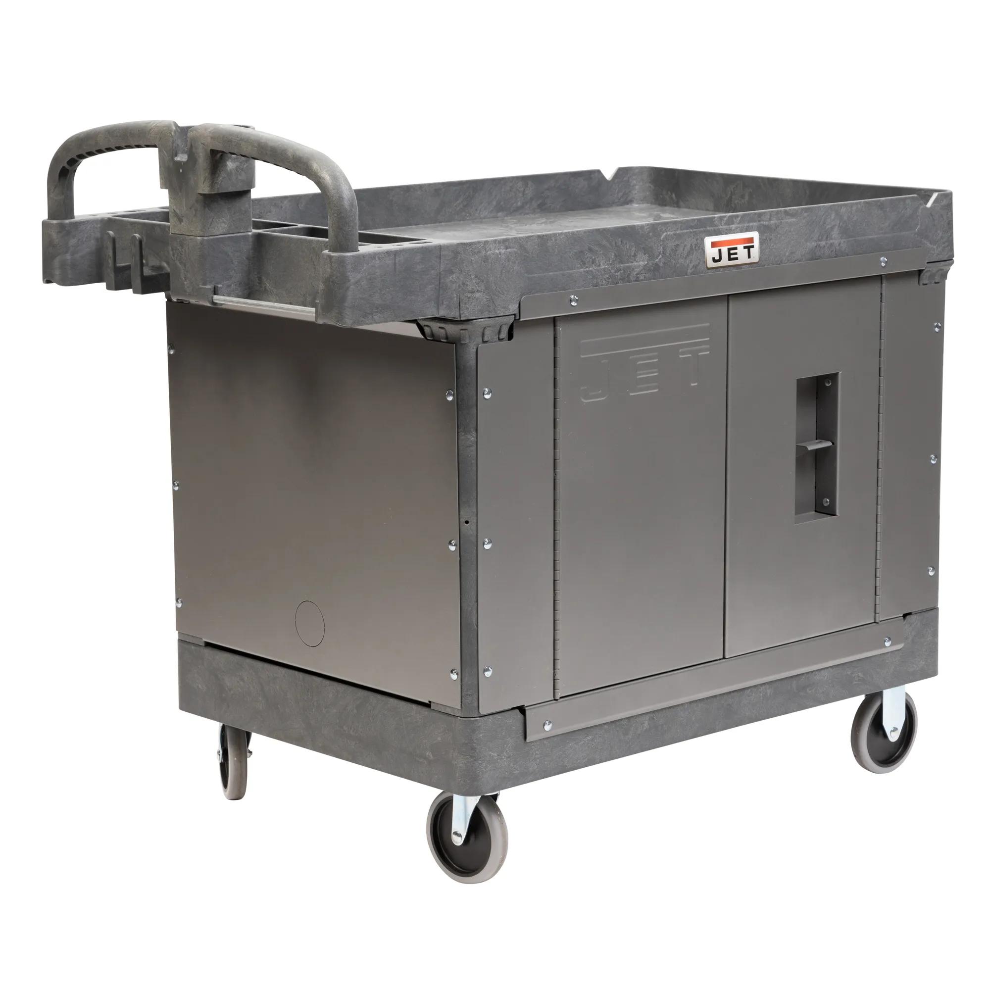 LOAD-N-LOCK Security Cart System with PUC-4325 Resin Utility Cart