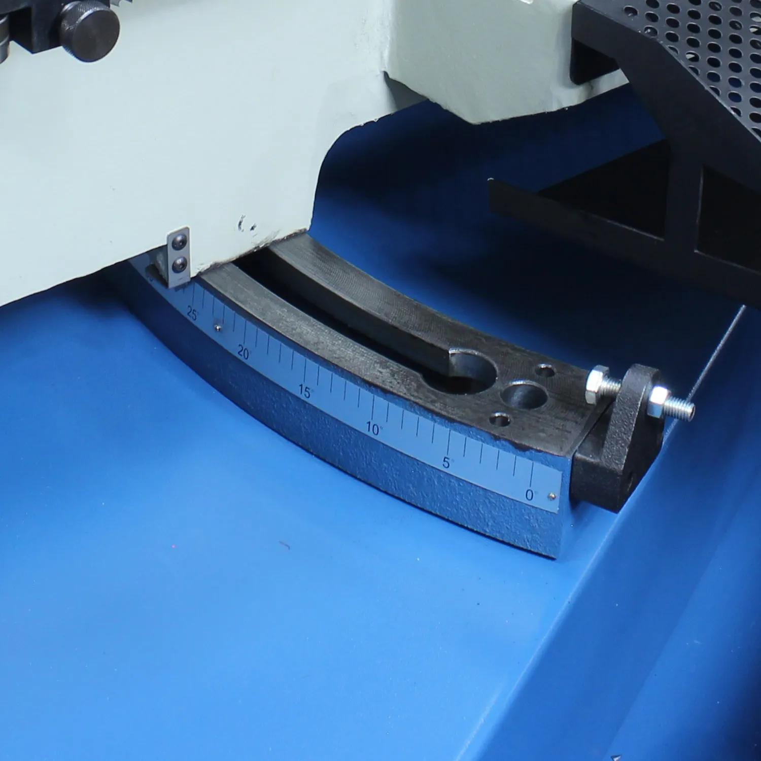 Maximum capacity of 13” OD round at 90°, large 1.25” blade, and laser guide that helps you see where your cut will be and line it up