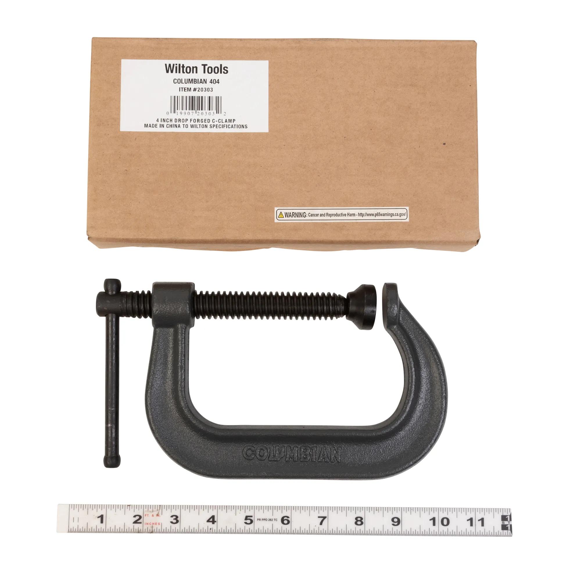 400 Series C-Clamp, 0 - 4 in. Opening Capacity, 2-3/4 in.  Throat Depth (H404)