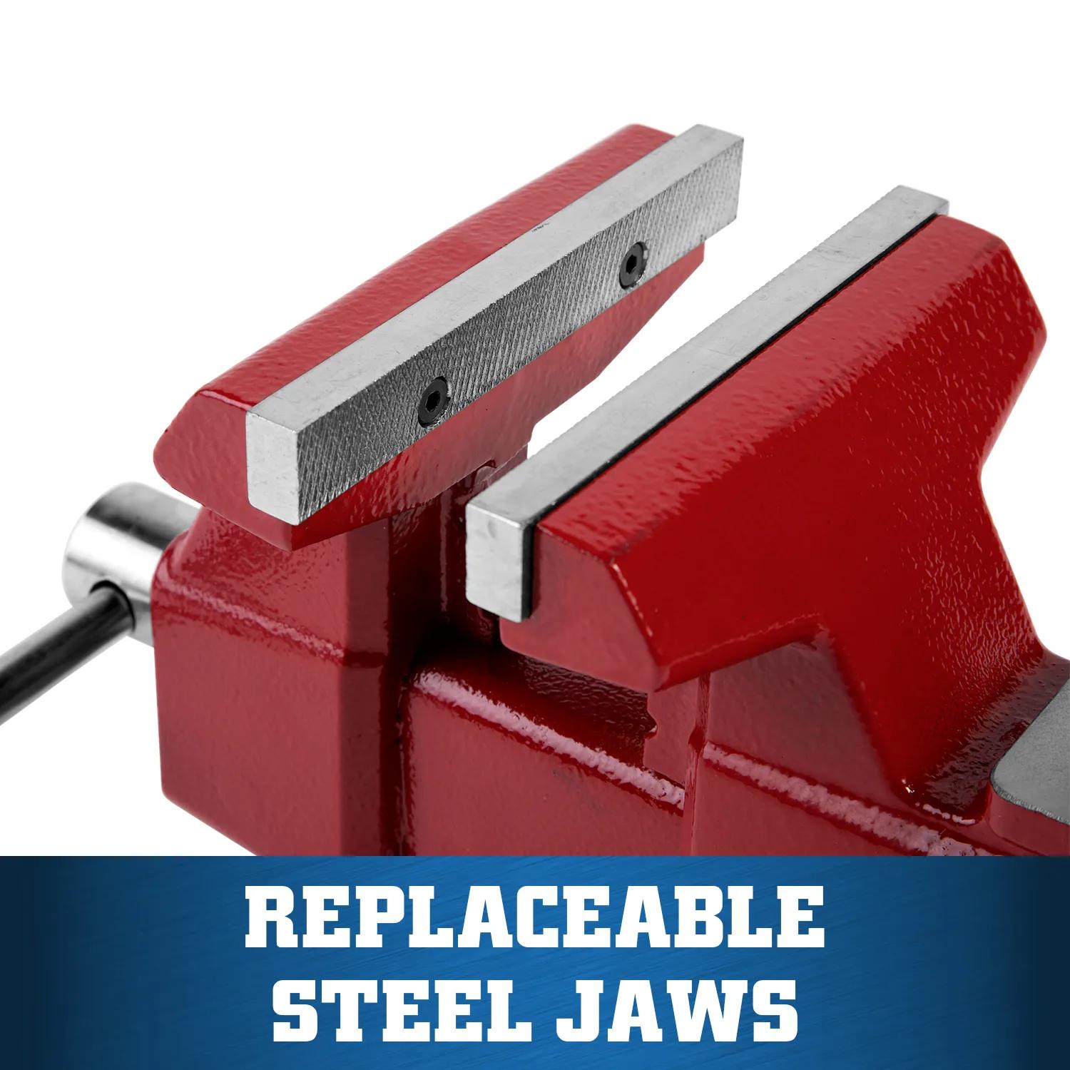 5-1/2 in. Utility Bench Vise with 360-Degree Swivel Base